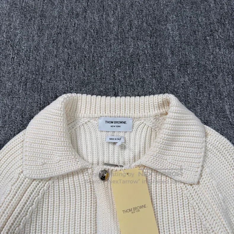 Thom Browne Thom Browne Beige Wool Cardigan Size US M / EU 48-50 / 2 - 3 Thumbnail
