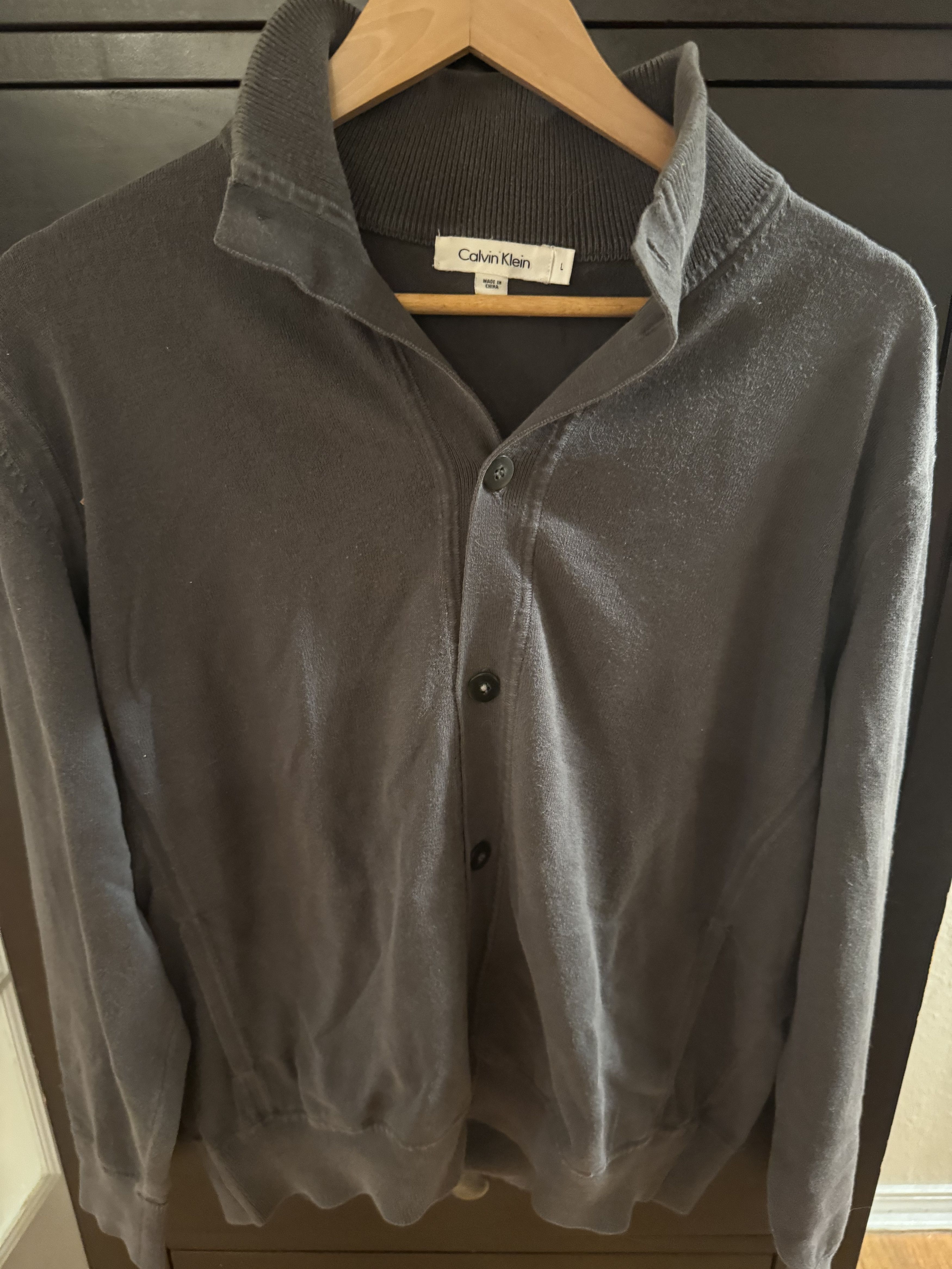 Calvin Klein Calvin Klein Dark Grey Sweater Size US L / EU 52-54 / 3 - 3 Thumbnail