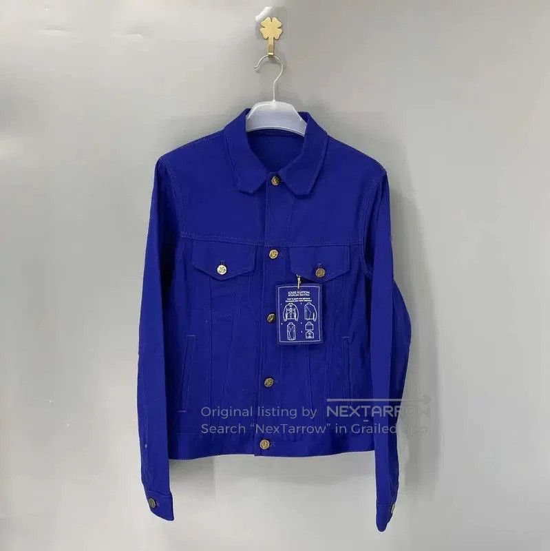 Louis Vuitton Louis Vuitton Blue Polyester Men's Jacket . Size US S / EU 44-46 / 1 - 1 Thumbnail