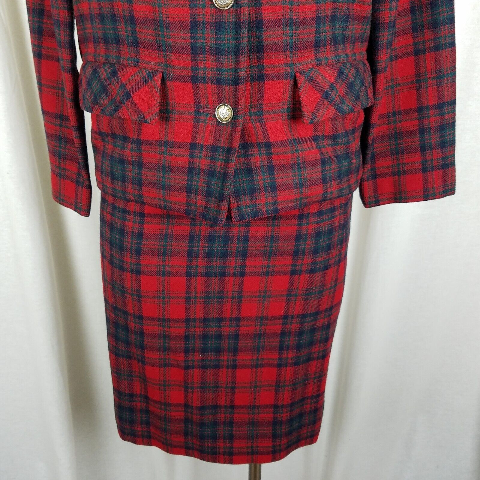 Pendleton Vtg Pendleton Calgary Wool Plaid Blazer Jacket Skirt Suit 8 Size M / US 6-8 / IT 42-44 - 5 Thumbnail