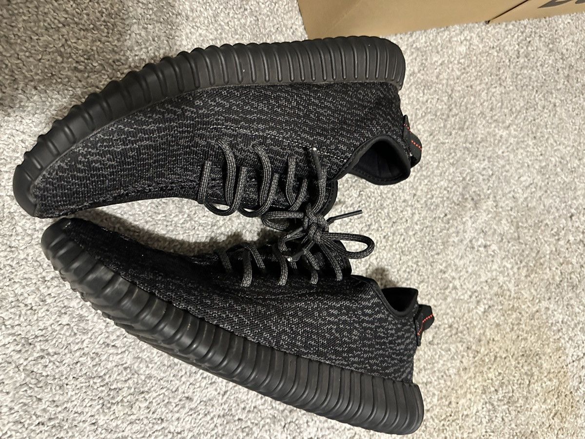 Adidas × Yeezy Yeezy boost 350 pirate black Size US 12 / EU 45 - 7 Thumbnail