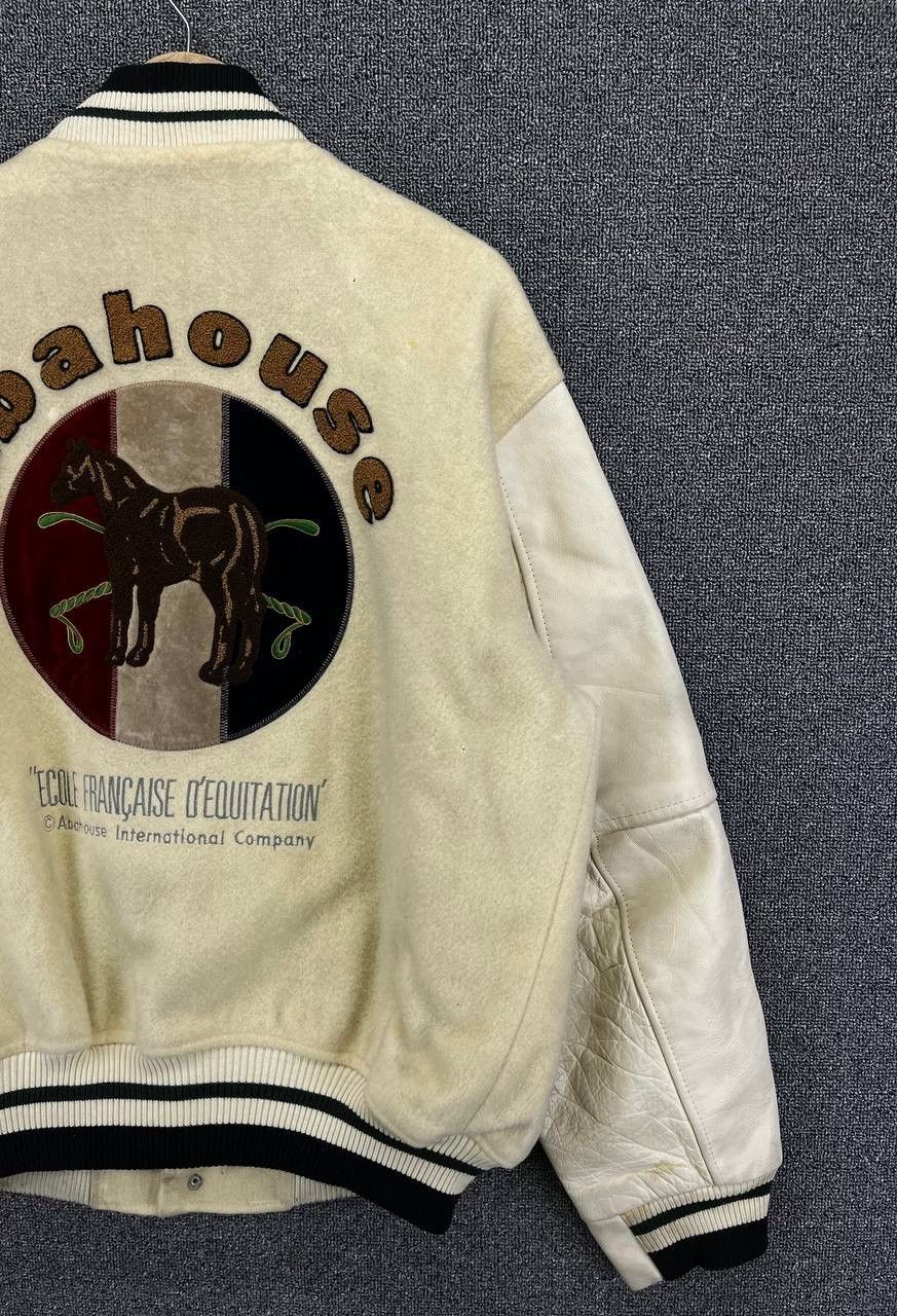 Japanese Brand Vintage Abahouse Rare Design Wool Varsity Jacket Size US M / EU 48-50 / 2 - 4 Thumbnail
