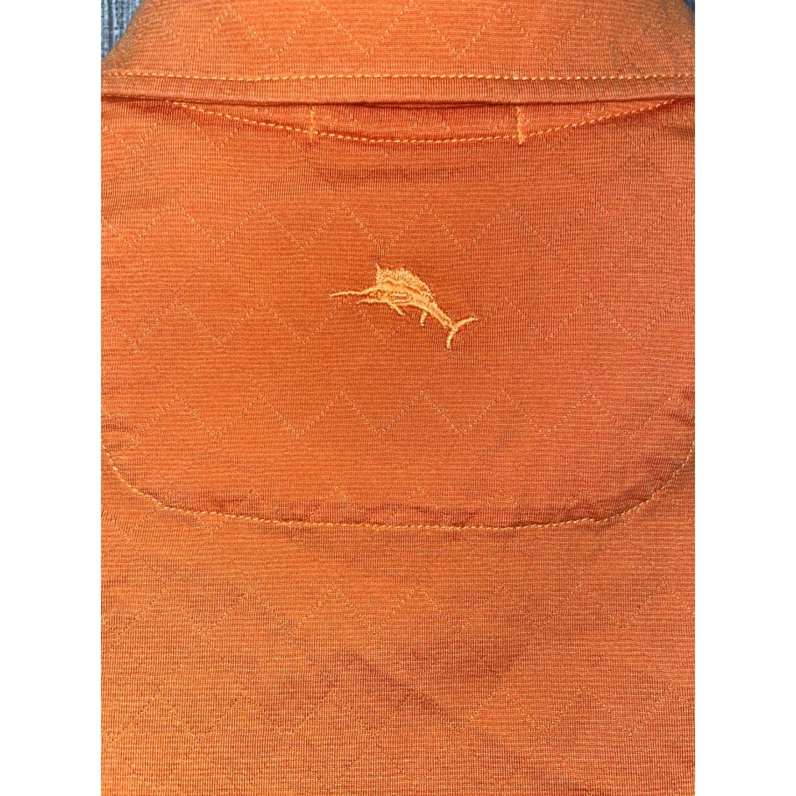 Tommy Bahama Tommy Bahama Polo Golf Mens L Orange Cotton Slik Blend Polo Size US L / EU 52-54 / 3 - 4 Thumbnail