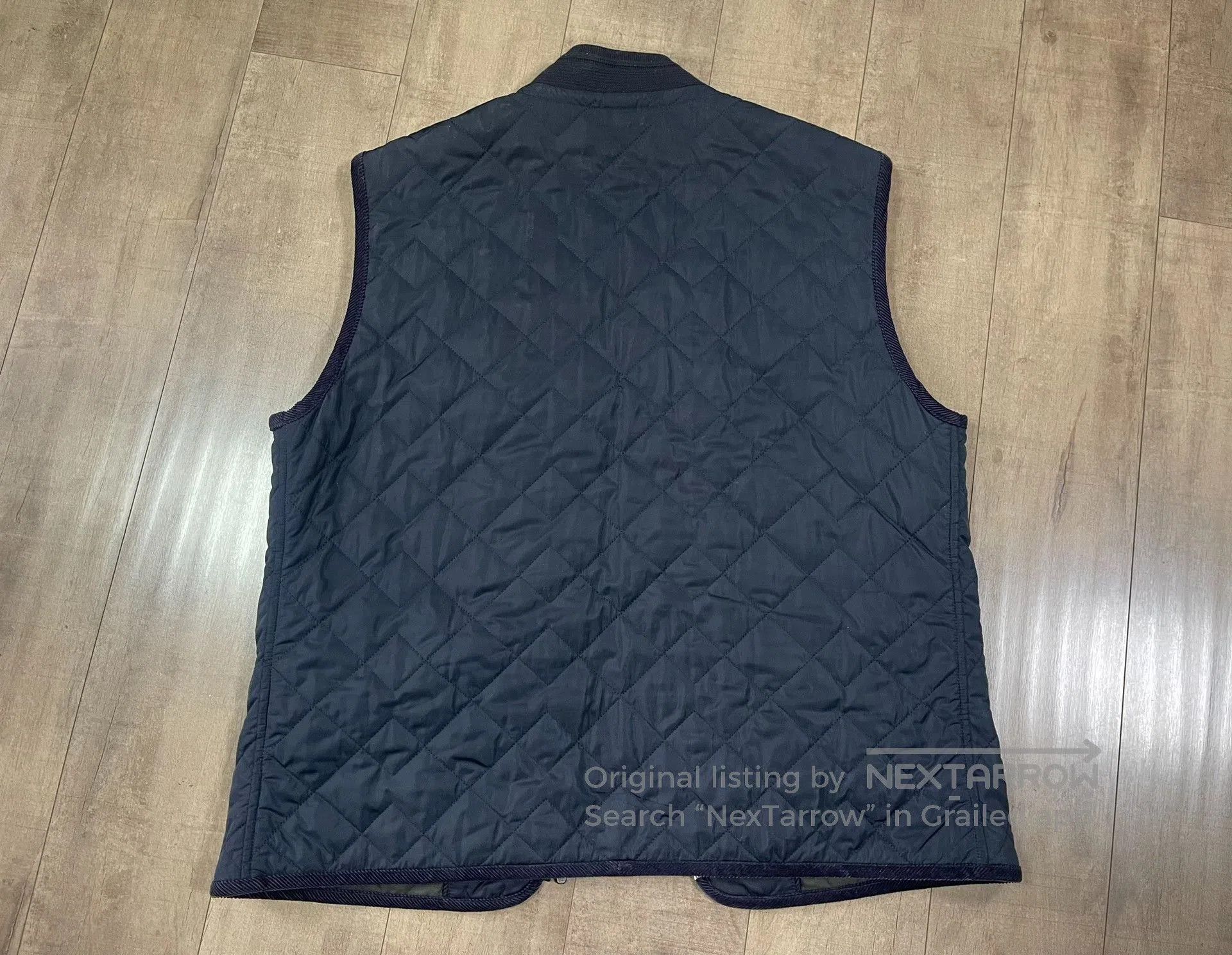 Alfred Dunhill Dunhill Classic Quilted Navy Vest. Size US XL / EU 56 / 4 - 8 Thumbnail