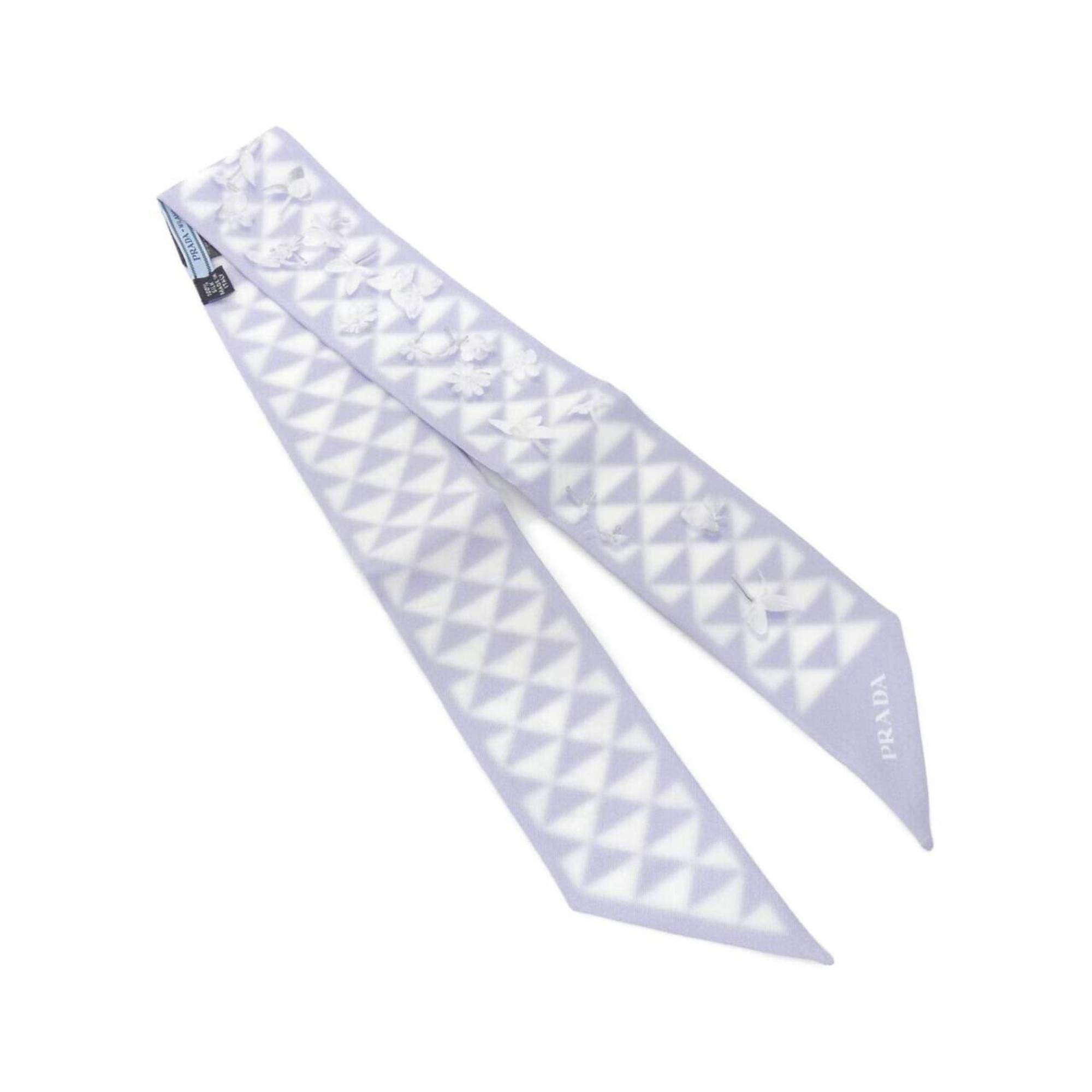 Prada Prada Turquoise Printed Foulard In Twill | Grailed