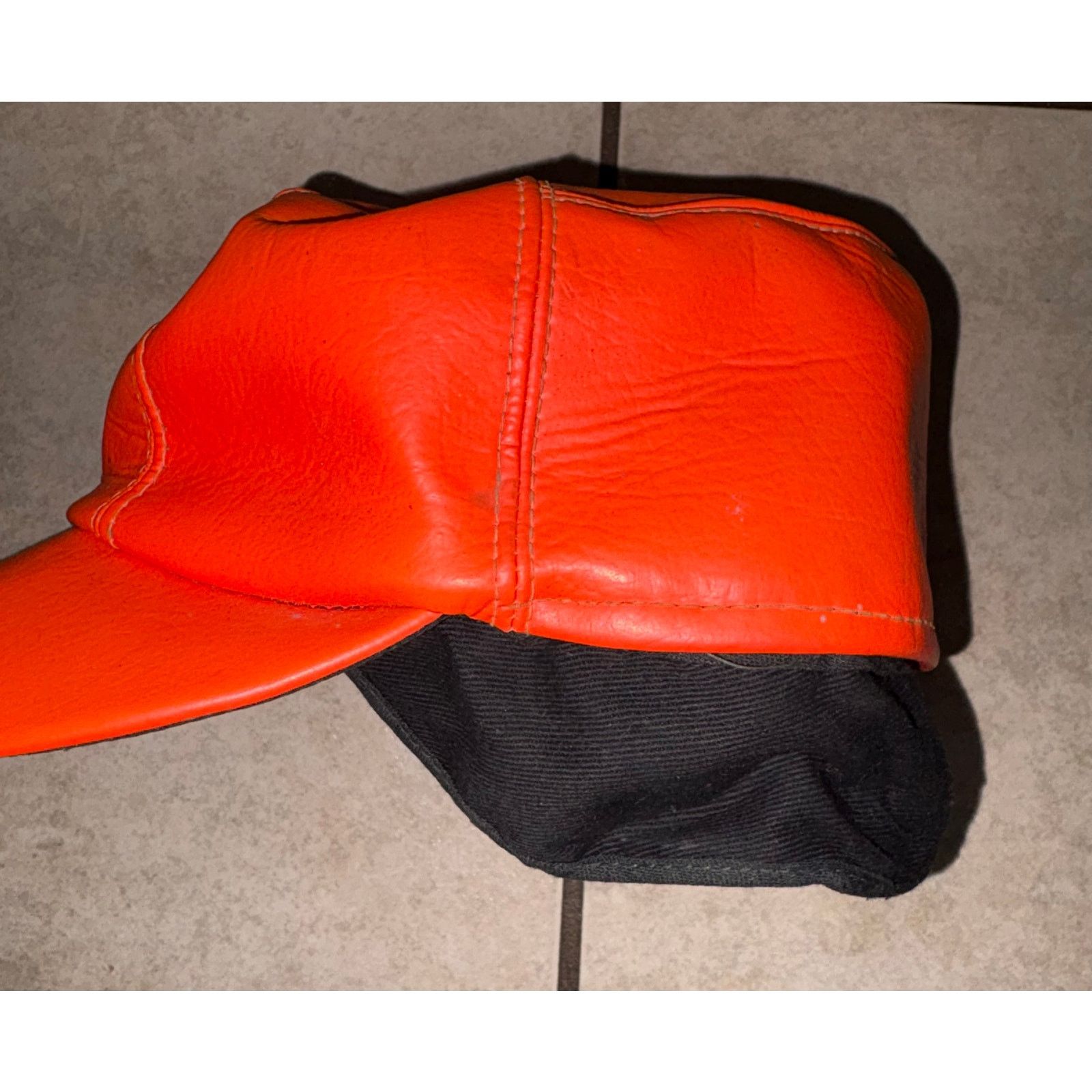 Other Vintage orange hunting hat ear flaps 6 1/8 Size 26 - 5 Thumbnail