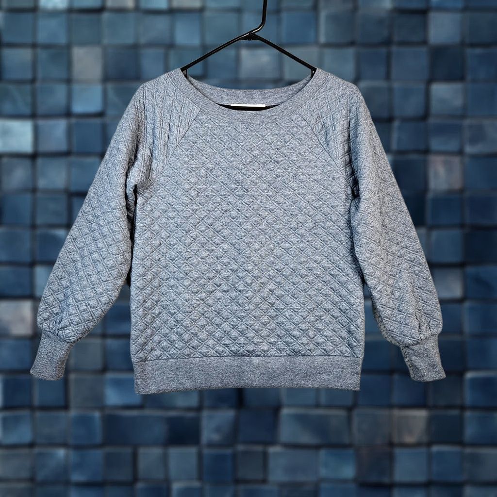 Loft LOFT By Ann Taylor Women’s teal blue Quilted Sweatshirt Size XXS NEW Shirt Women's 2XS Quilted Size XXS / US 00 / IT 34 - 1 Thumbnail