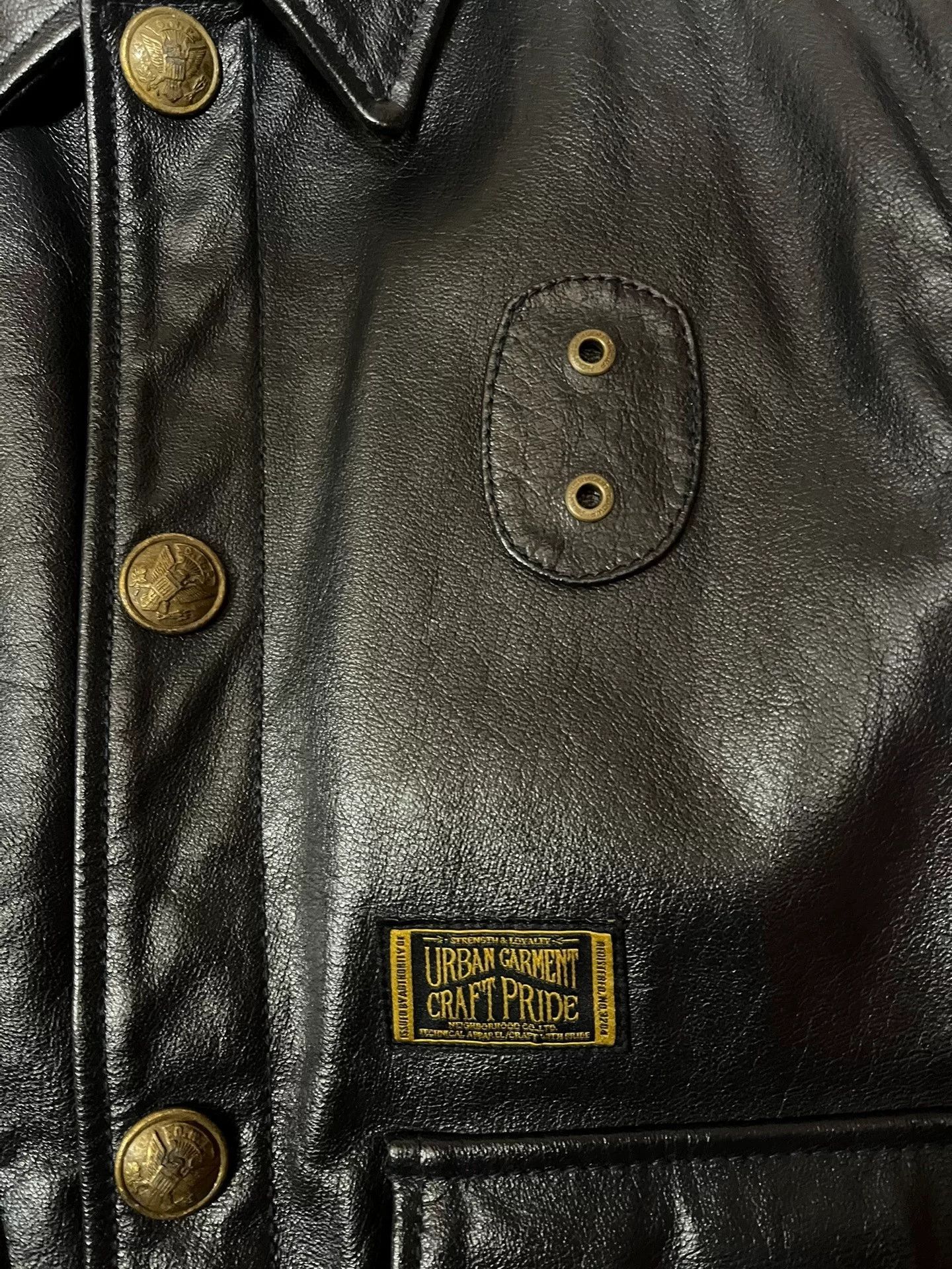 Neighborhood NEIGHBORHOOD Water Buffalo Leather Jacket Size US M / EU 48-50 / 2 - 7 Thumbnail