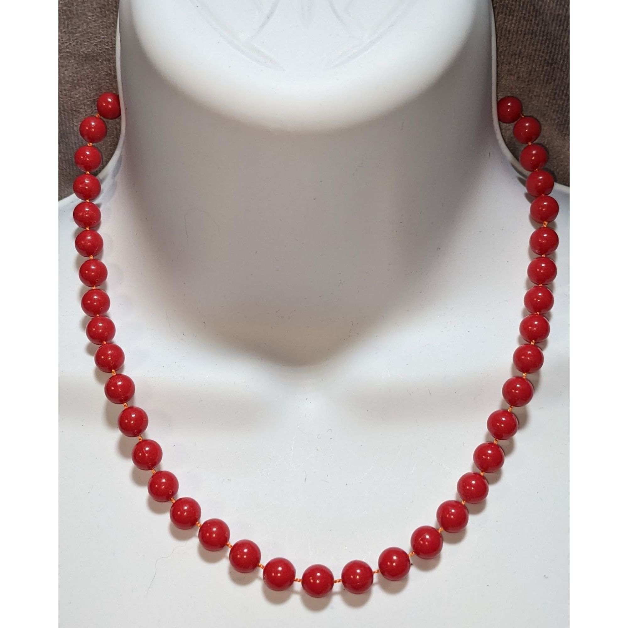 Other Simple Casual Red Beaded Necklace Size ONE SIZE - 1 Thumbnail