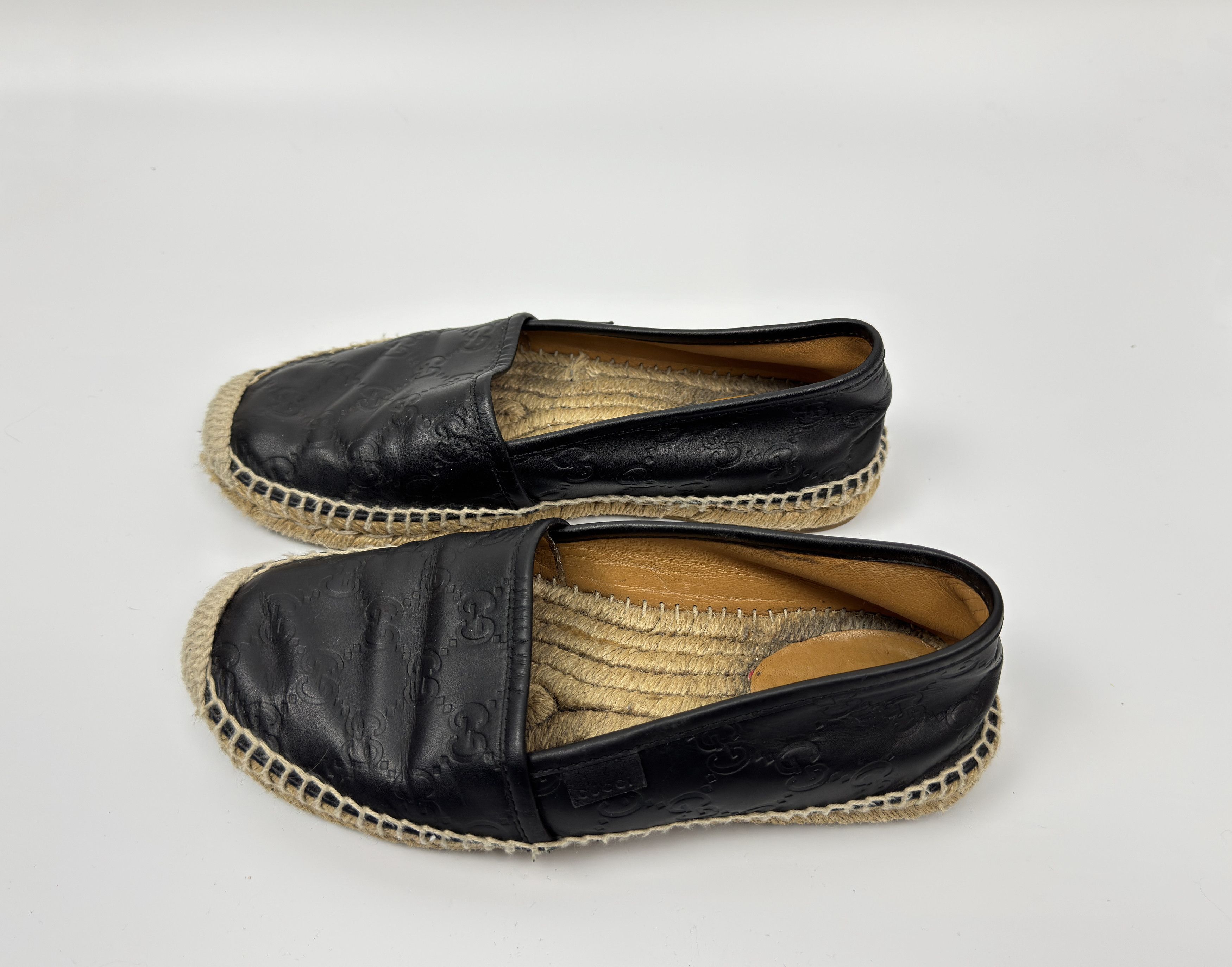 Gucci GUCCI Monogram GG Leather Women's Espadrilles Size 36 Size US 6 / IT 36 - 1 Thumbnail