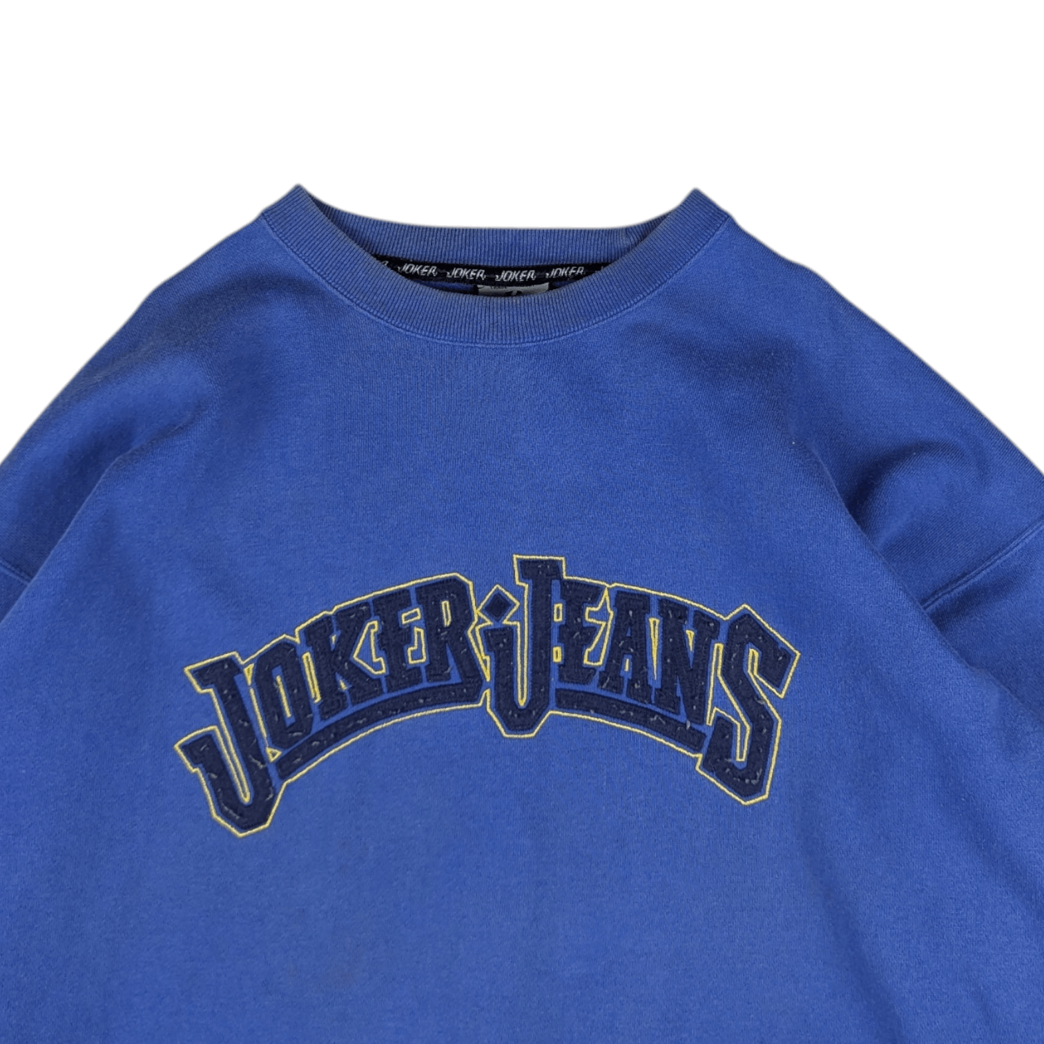 Vintage Vintage 90's JOKER JEANS Big Logo Sweatshirts Size US XL / EU 56 / 4 - 6 Thumbnail