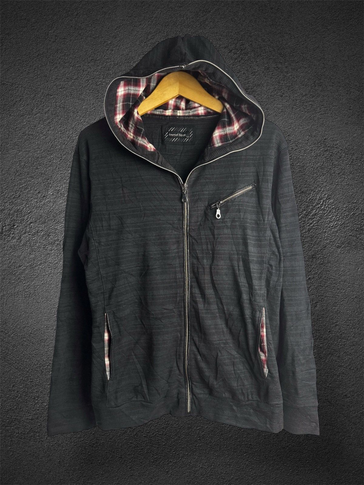 Full Zipper Journal Report Hoodie Japanese