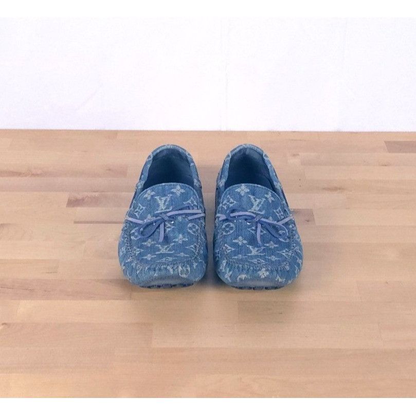 Louis Vuitton Louis Vuitton Blue Denim Monogram Men's Arizona Moccasins US Size US 10.5 / EU 43-44 - 1 Thumbnail