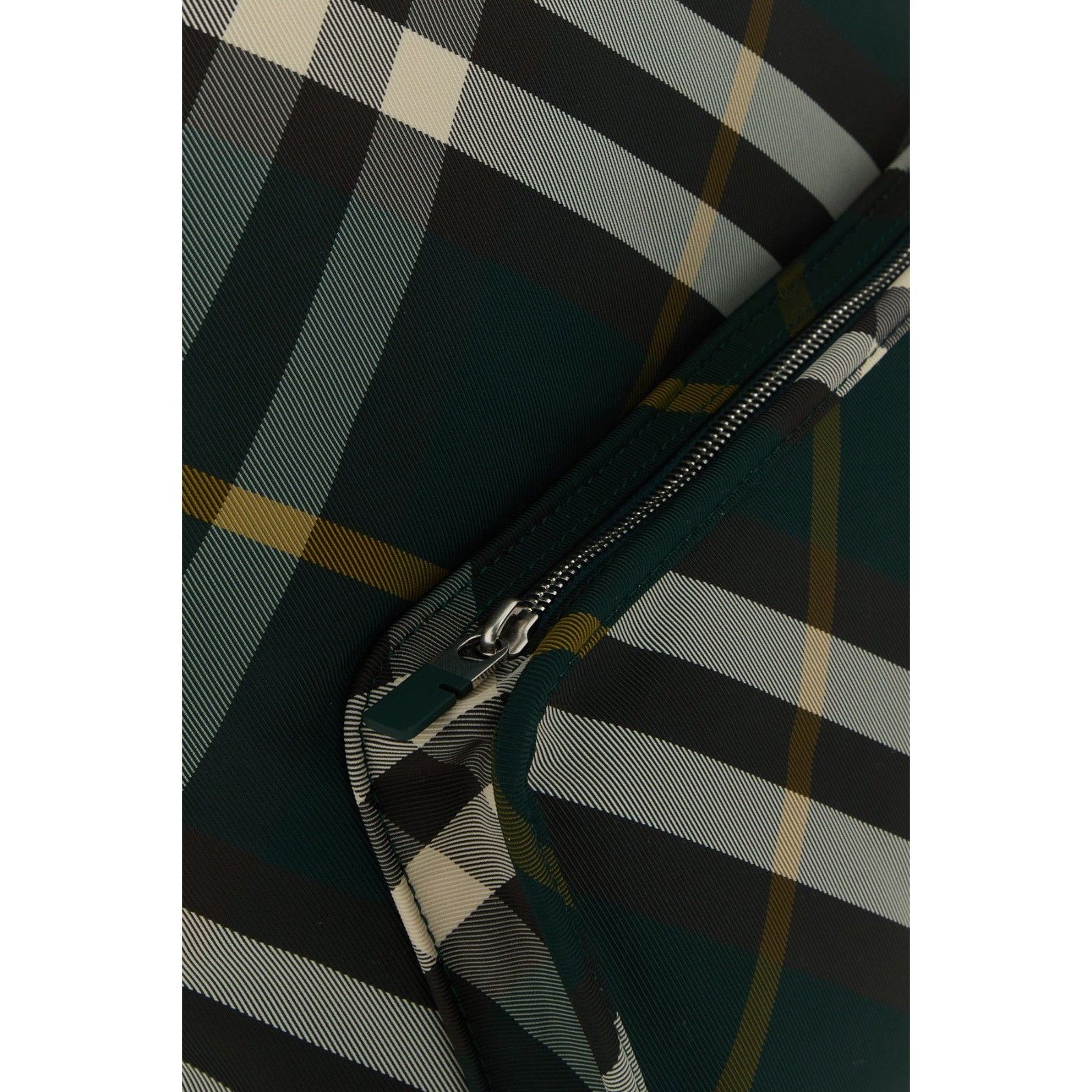Burberry BURBERRY Shield Check Black Nylon Backpack New And Authentic Size ONE SIZE - 4 Thumbnail