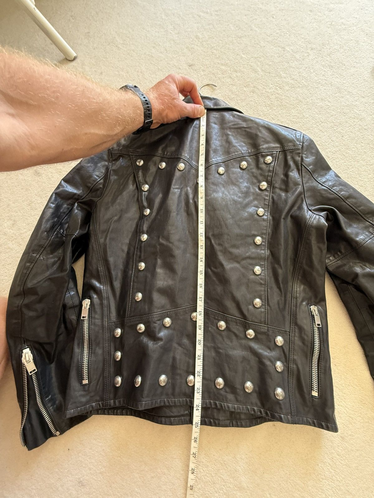 Saint Laurent Paris SS15 Holy Grail Saint Laurent studded leather biker jacket Size US M / EU 48-50 / 2 - 7 Thumbnail