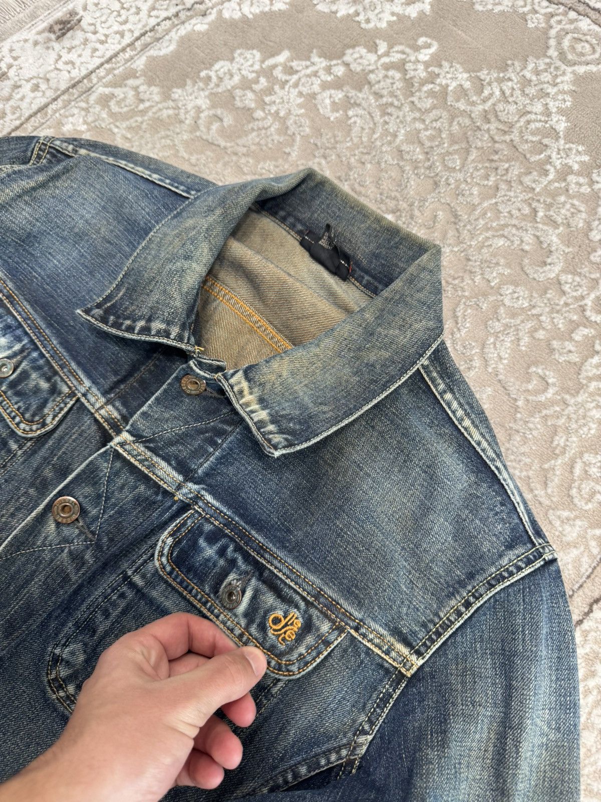 Diesel Vintage Diesel distressed denim jeans jacket size Size US L / EU 52-54 / 3 - 5 Thumbnail