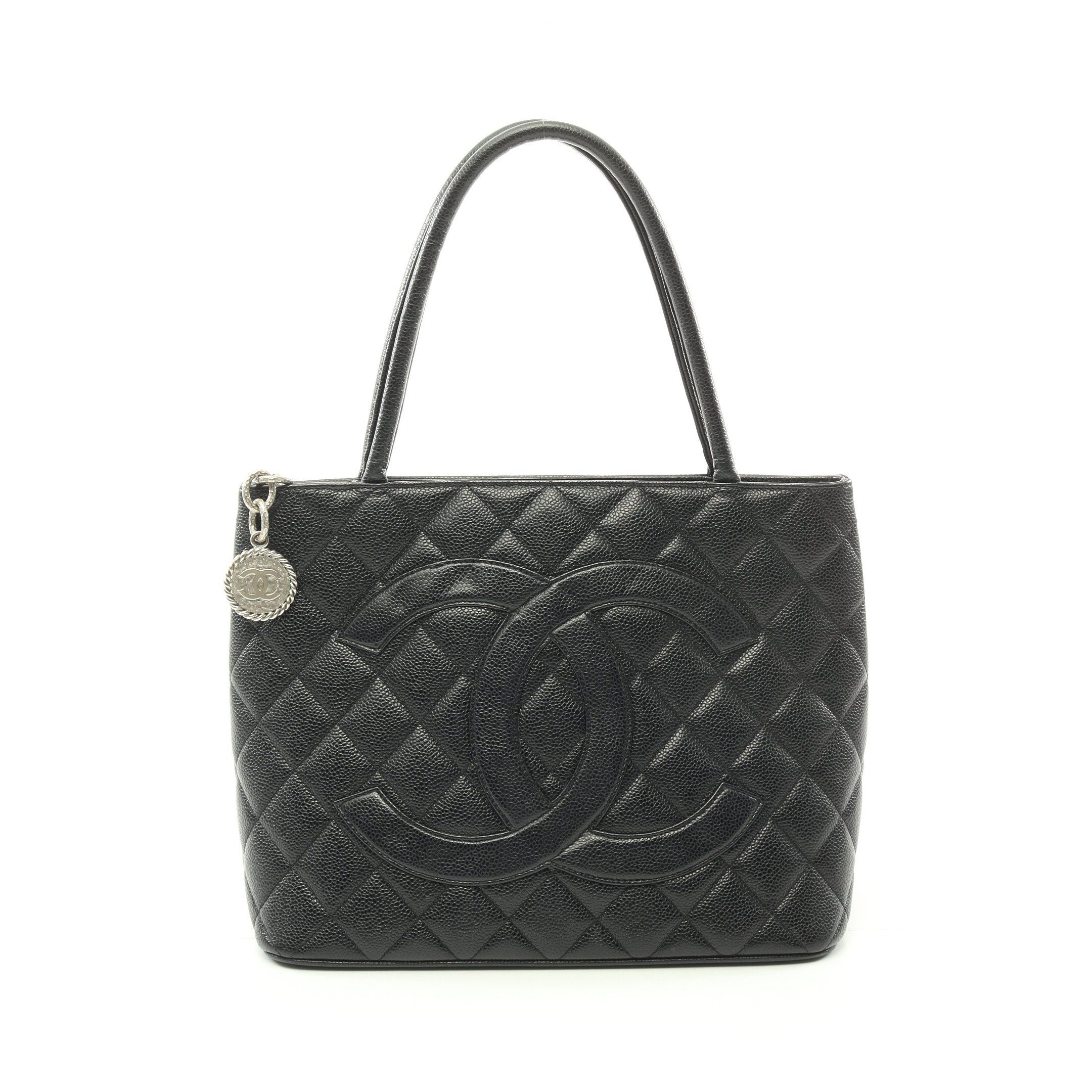 Chanel Chanel Reissue Tote Handbag Bag Caviar Skin Black Silver Hardware Size ONE SIZE - 1 Thumbnail