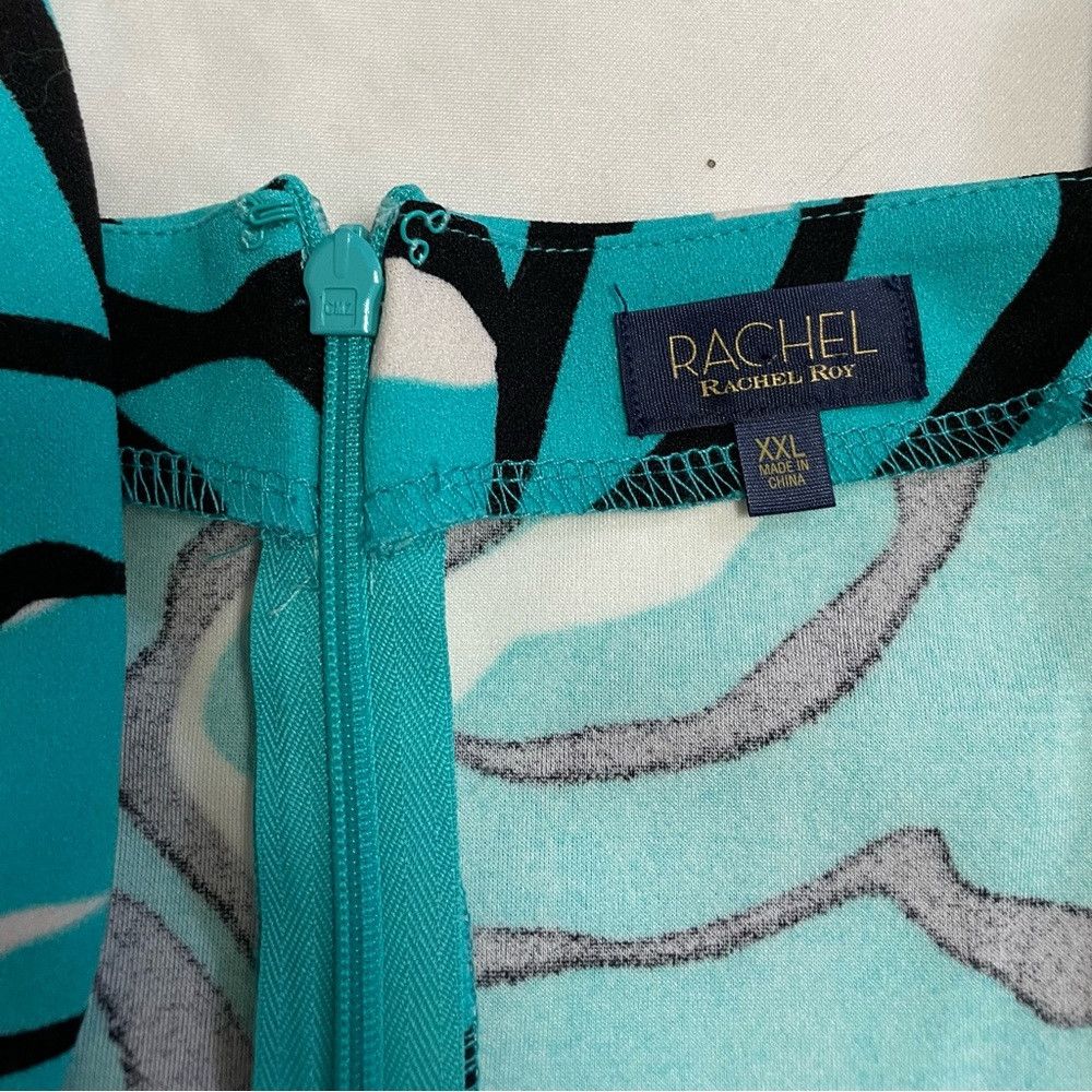 Other NWT New $129 Rachel Roy Hepburn Sleeveless Midi Blue Dress Size XXL / US 16-18 / IT 52-54 - 9 Thumbnail