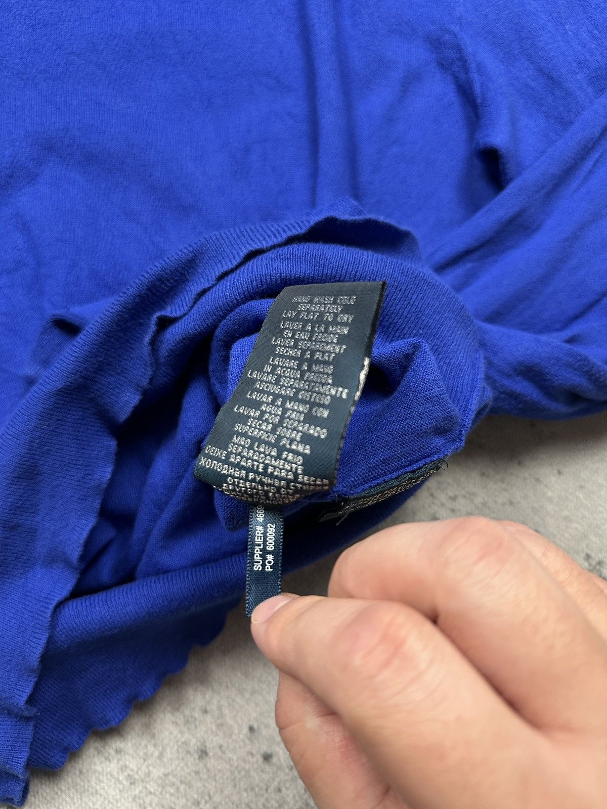 Polo Ralph Lauren Polo Ralph Lauren Blue y2k Sweater Yellow Pony 90s Lux 00s Size US L / EU 52-54 / 3 - 9 Thumbnail
