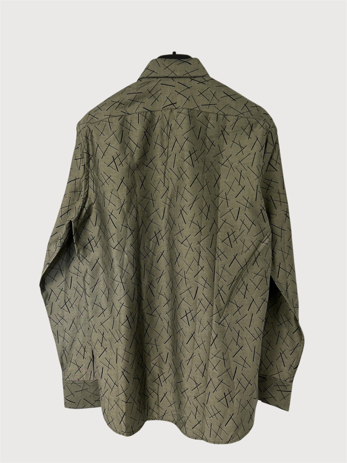 Saint Laurent Paris FW2019 Sample Cross Jacquard Shirt Size US M / EU 48-50 / 2 - 2 Thumbnail