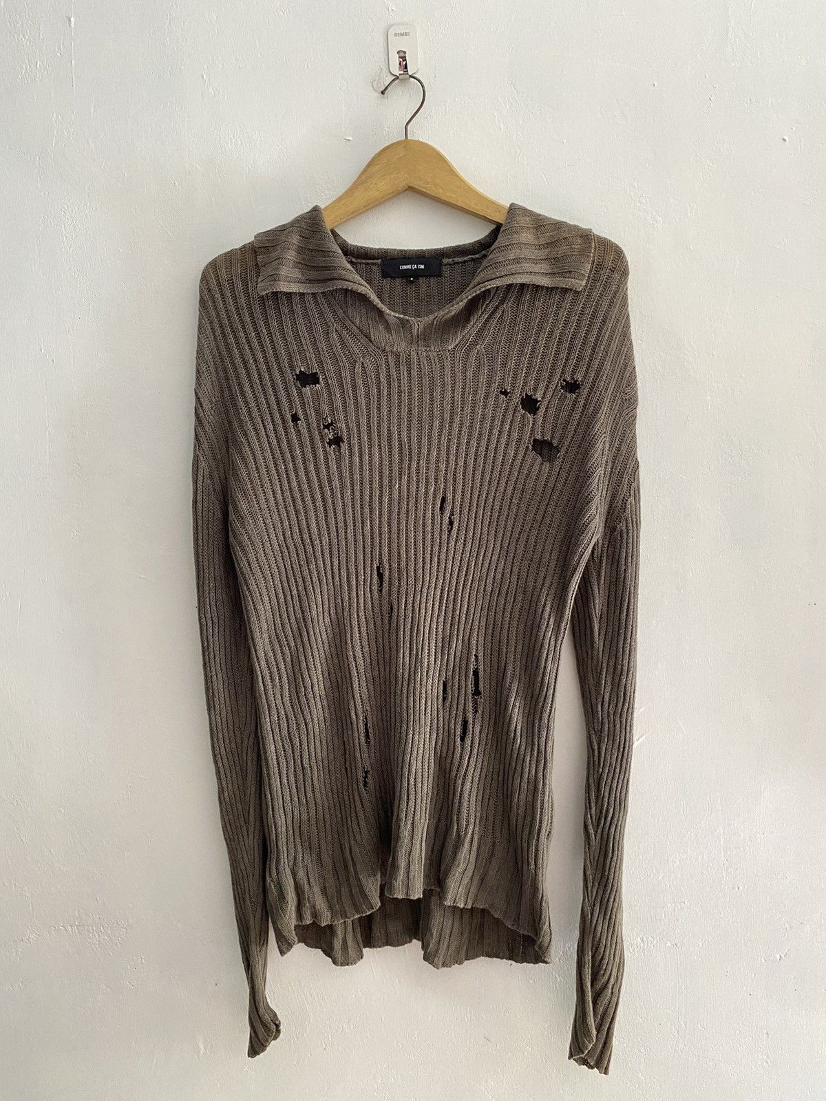 Comme Ca Ism Japanese comme ca ism distressed knit helmutlang style Size US M / EU 48-50 / 2 - 1 Thumbnail
