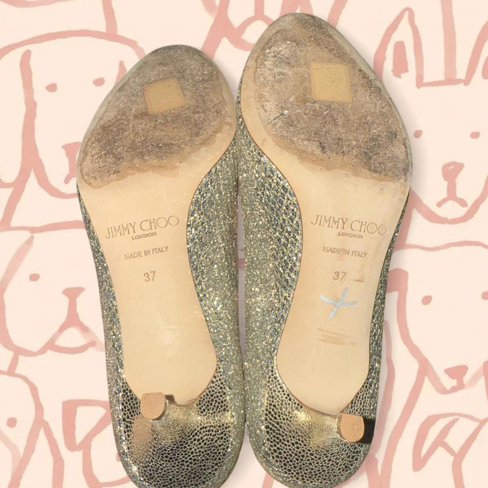 Jimmy Choo Jimmy Choo Isabel peep-toe pumps Size US 7 / IT 37 - 4 Thumbnail