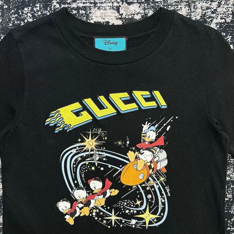 Gucci Gucci Co-branded Donald Duck cosmic print round-neck short Size US L / EU 52-54 / 3 - 2 Thumbnail