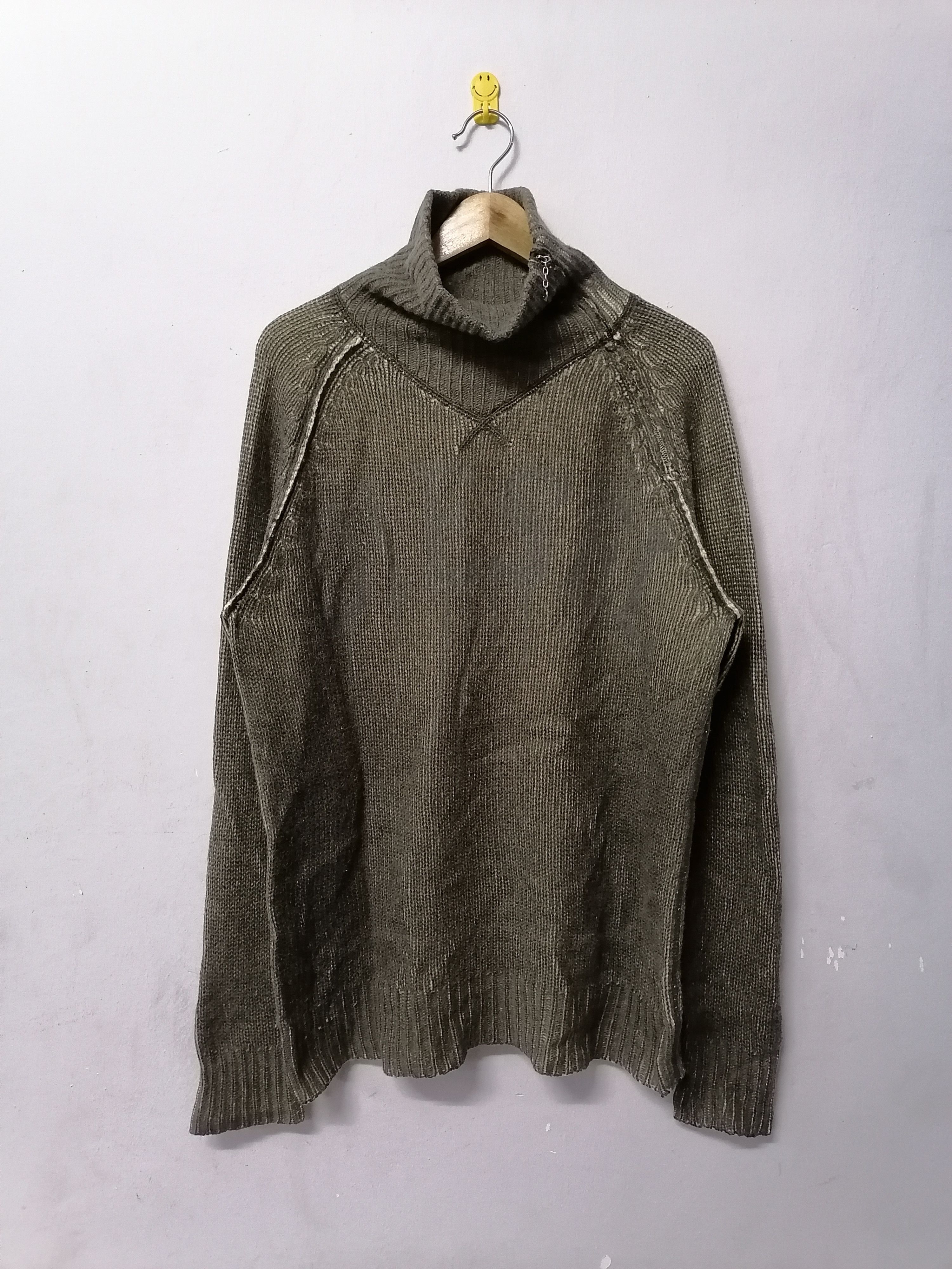 Diesel Diesel Smoke Wool Zipper Turtleneck Size US M / EU 48-50 / 2 - 1 Thumbnail