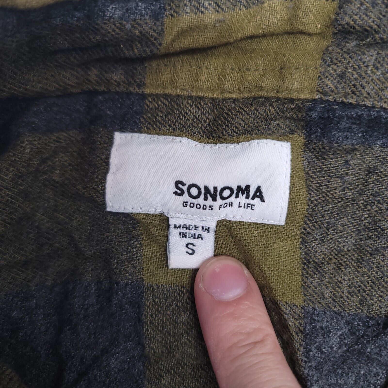 Sonoma Sonoma Buffalo Check Flannel Shirt Mens Size Small S Green Size US S / EU 44-46 / 1 - 3 Thumbnail