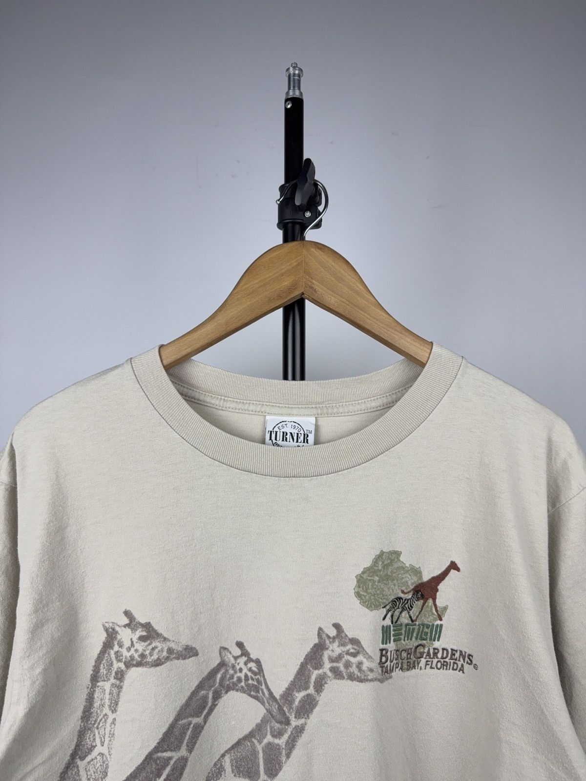 The Mountain 90s Turner Originals Busch Gardens Safari Tee Made in USA L Size US L / EU 52-54 / 3 - 2 Thumbnail