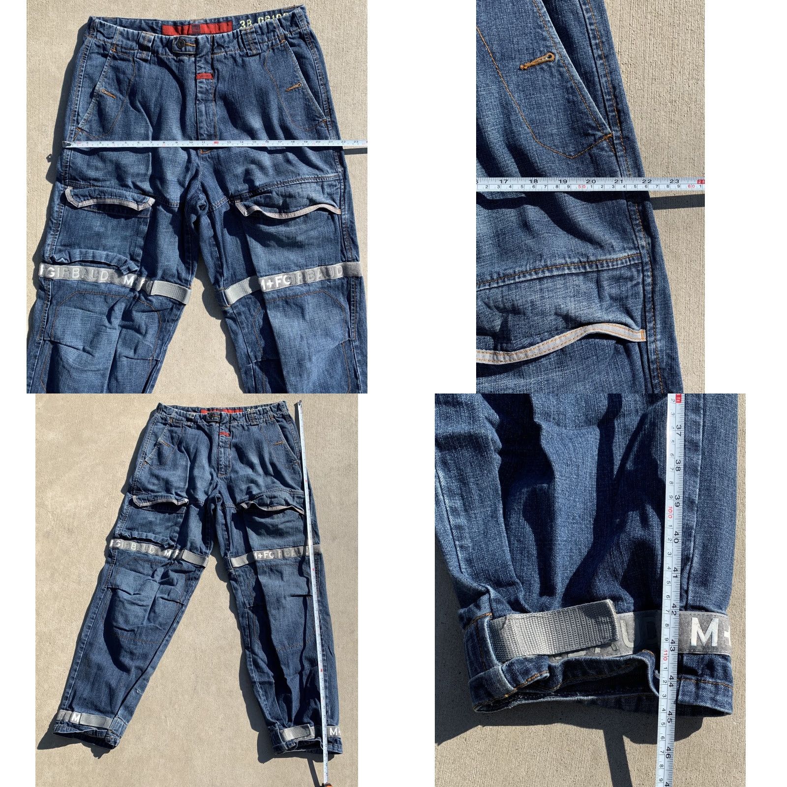 Vintage VINTAGE Girbaud Jeans Strap 36 M 90s Hip Hop Denim Cotton Blue Jeans Mens Size 36 See Pics Pockets Button Zip Relaxed Vintage See Measurements Size US 36 / EU 52 - 9 Thumbnail