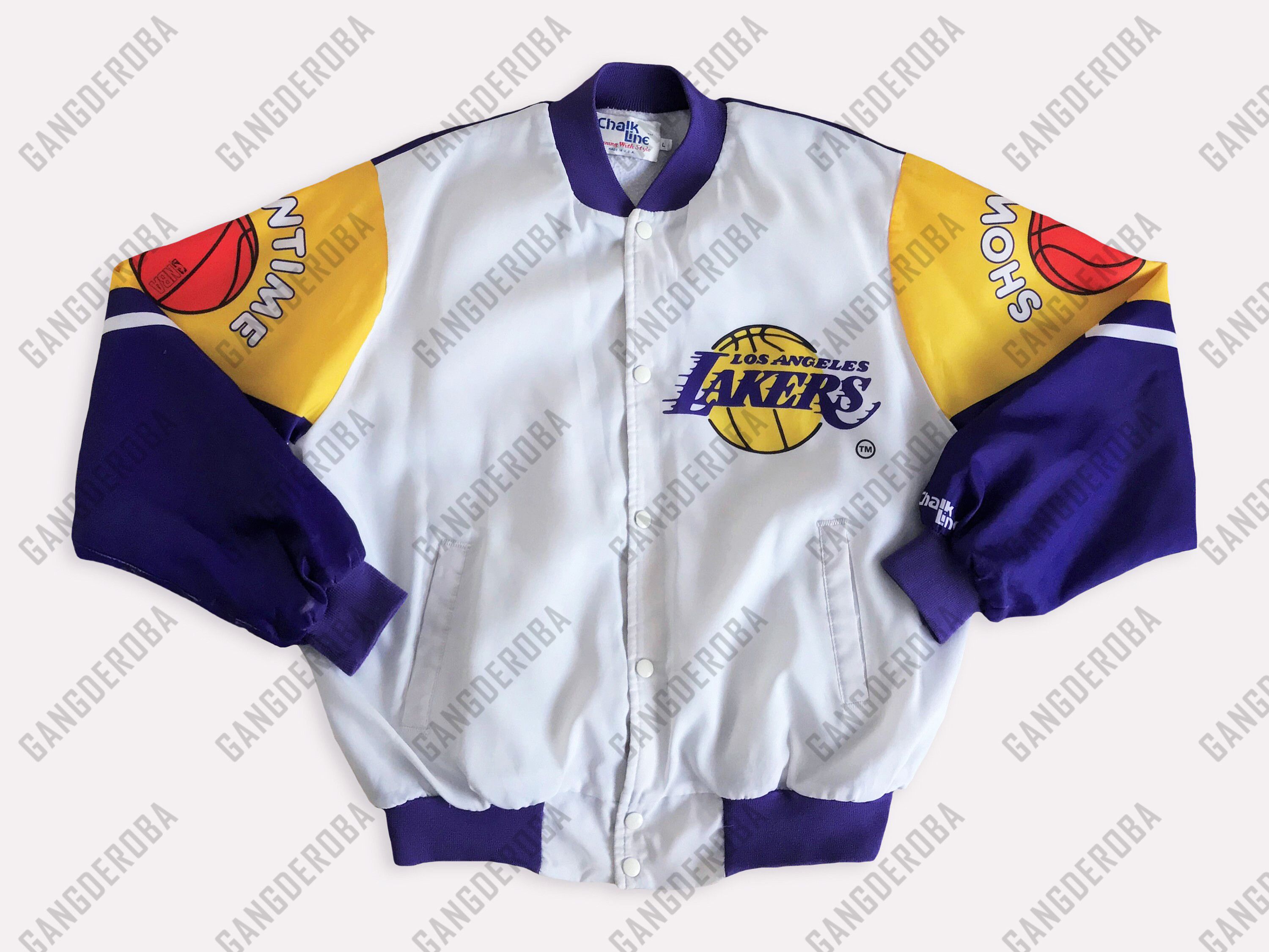 Chalk Line RARE Vintage 80s CHALK LINE LAKERS Jacket Fanimation NBA M Size US M / EU 48-50 / 2 - 2 Thumbnail