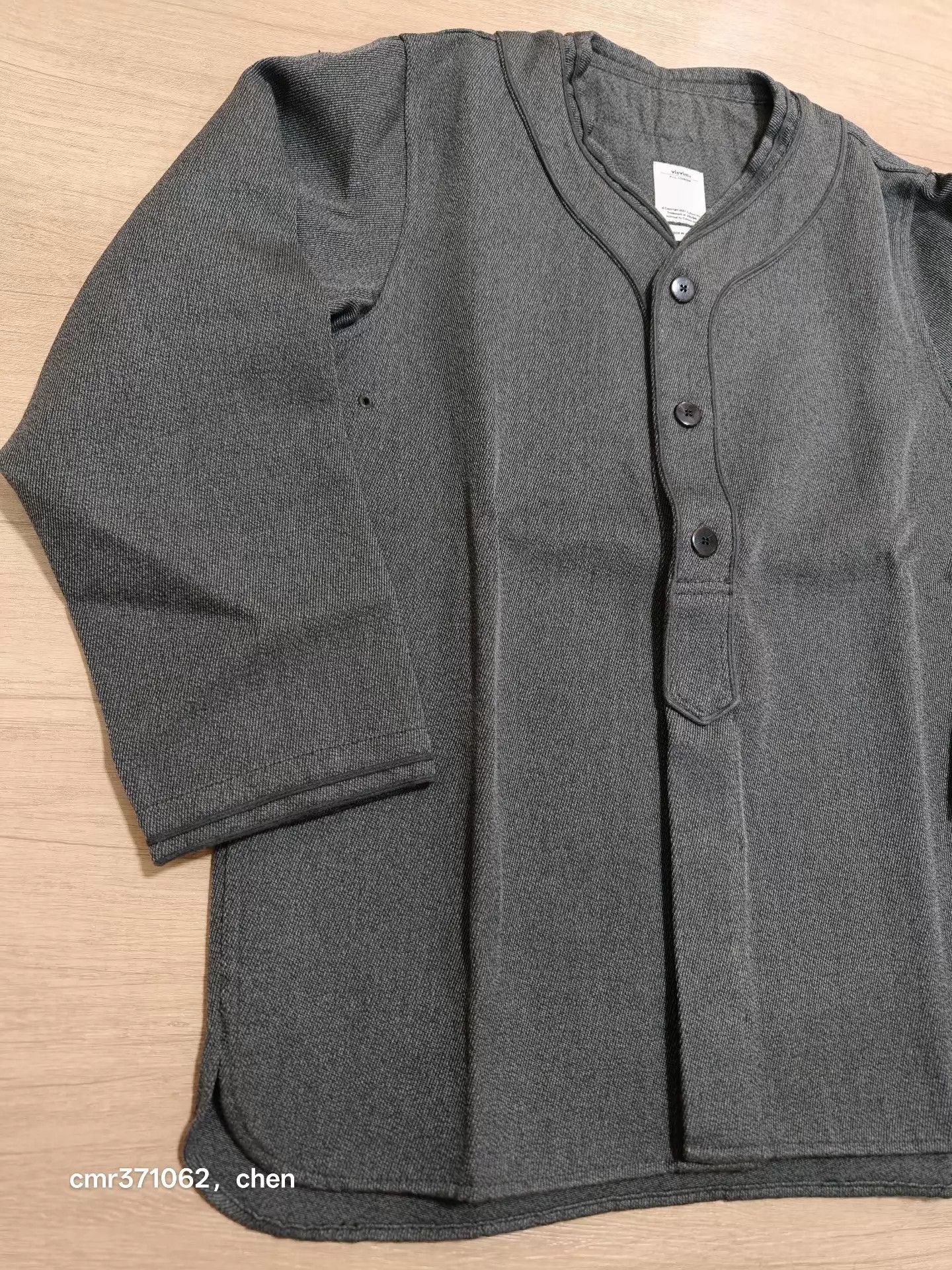 Visvim visvim 17aw dugout shirt l/s slim fit wool-linen mix grey2 3 Size US M / EU 48-50 / 2 - 2 Thumbnail