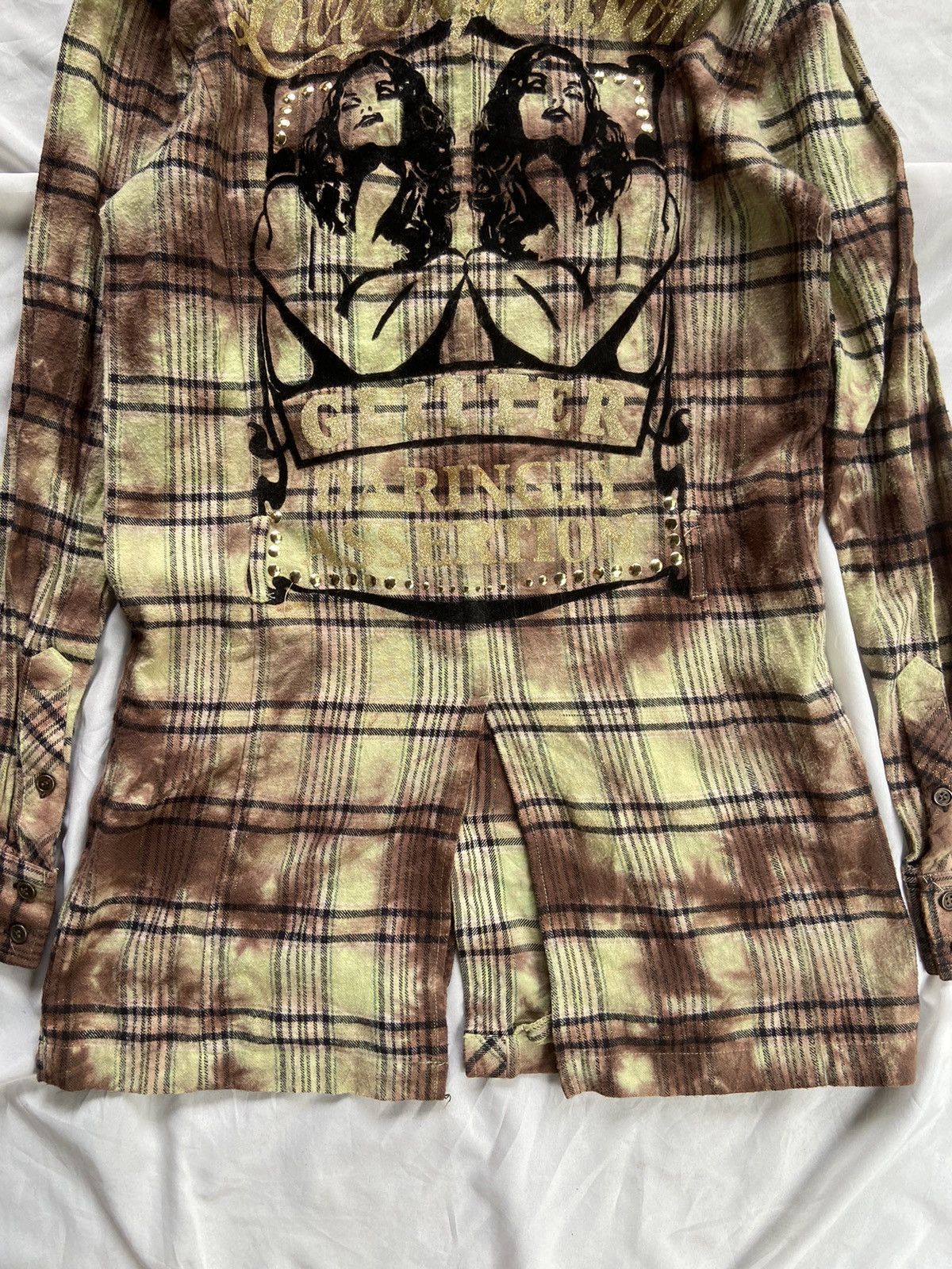 Japanese Brand LOVE EXPRESSION FAUX FUR BUTTON DOWN SHIRT Size US M / EU 48-50 / 2 - 14 Thumbnail