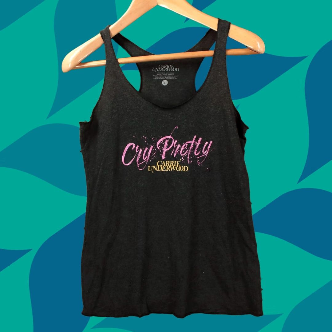 Vintage Carrie Underwood Cry Pretty 2019 Tour tank top MEDIUM american idol y2k women's Size M / US 6-8 / IT 42-44 - 1 Thumbnail