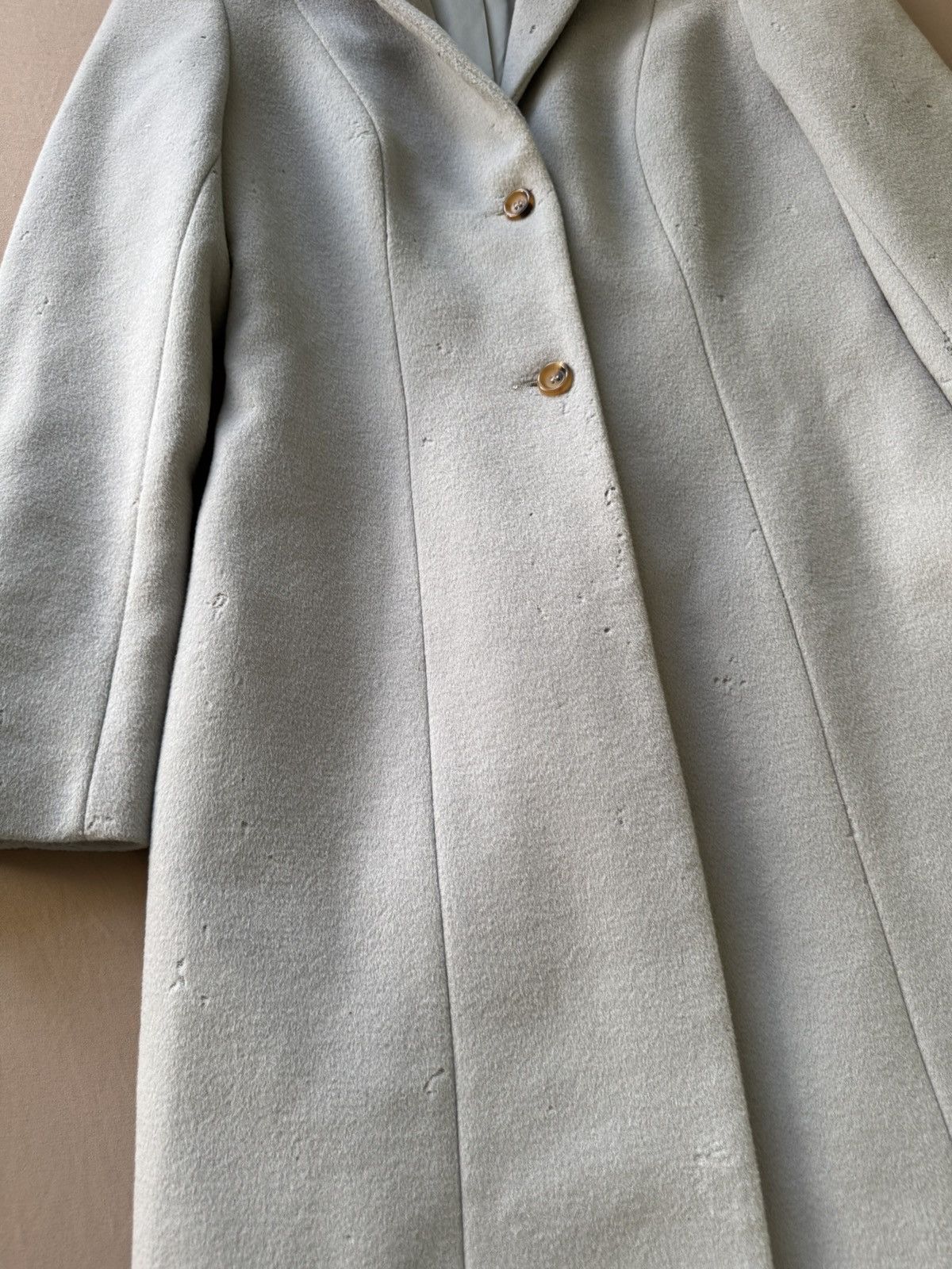 Anna Molinari Vintage Anna Molinari Single Breasted Cashmere Wool Coat Size S / US 4 / IT 40 - 5 Thumbnail