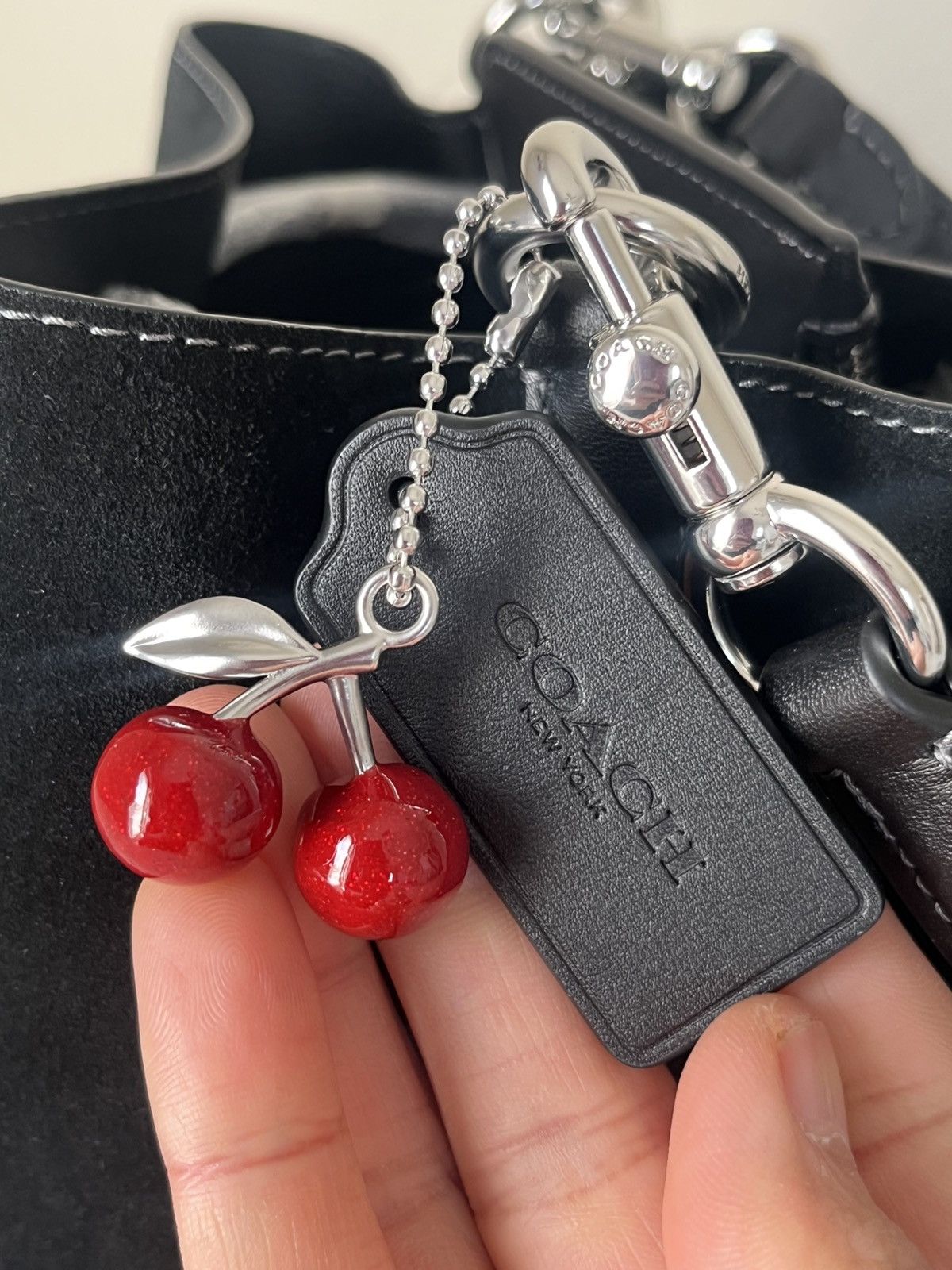 Coach Coach Rowan Bucket Bag With Cherry Charm Size ONE SIZE - 6 Thumbnail