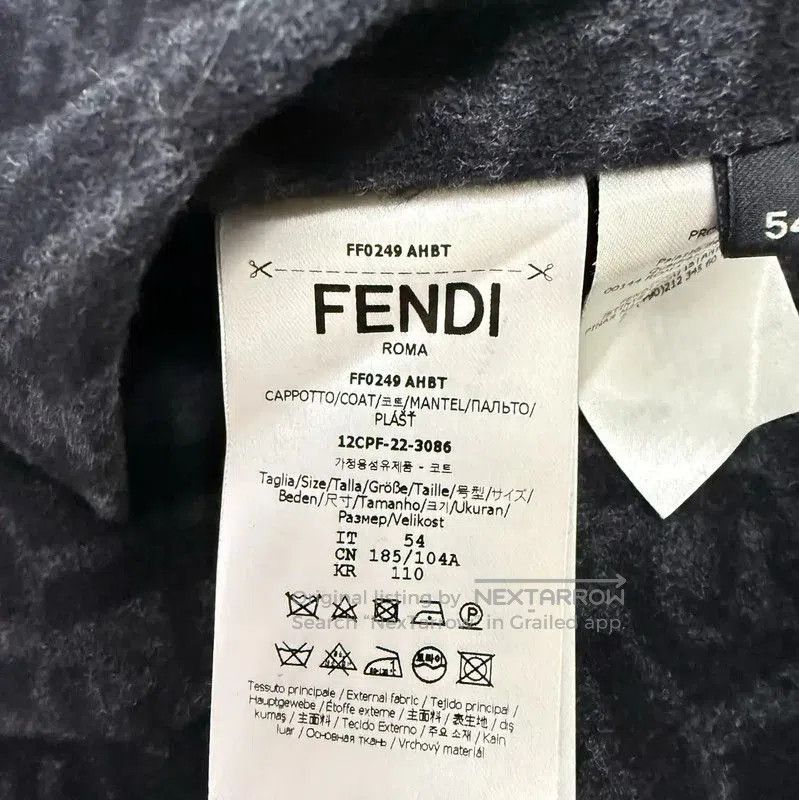 Fendi Fendi Men's Hooded Wool Coat in Multi-Color . Size US M / EU 48-50 / 2 - 8 Thumbnail