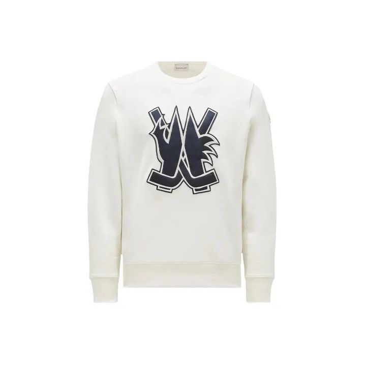 Moncler Moncler FW23 Hockey Logo Crewneck Sweatshirt Size US XL / EU 56 / 4 - 1 Thumbnail