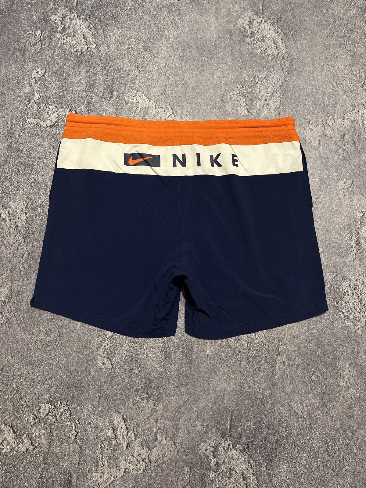 Nike × Vintage Vintage Nike Big Logo Spellout Nylon Shorts Drill Y2K Size US 36 / EU 52 - 1 Thumbnail