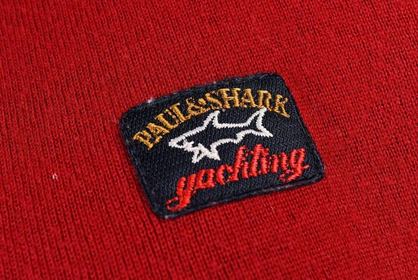 Paul & Shark Paul & Shark Yachting V-Neck Knitted Sweater Red Size XXL Size US XXL / EU 58 / 5 - 4 Thumbnail