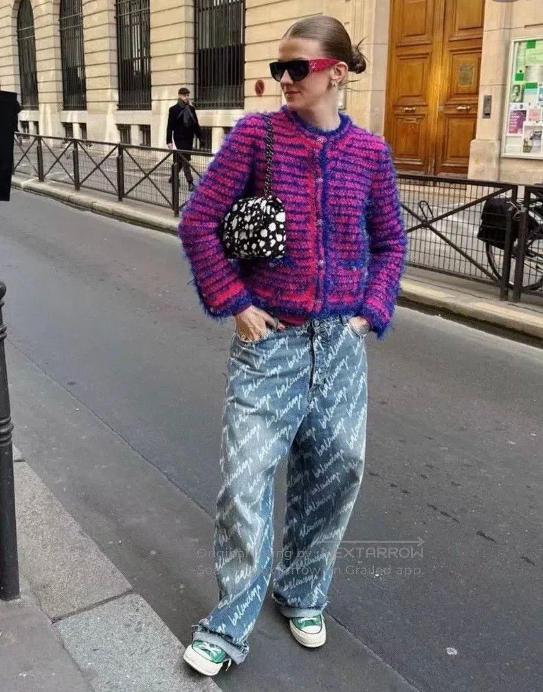 Balenciaga Balenciaga size S Bullet Screen Scribble Logo Full Print D Size US 27 - 5 Thumbnail