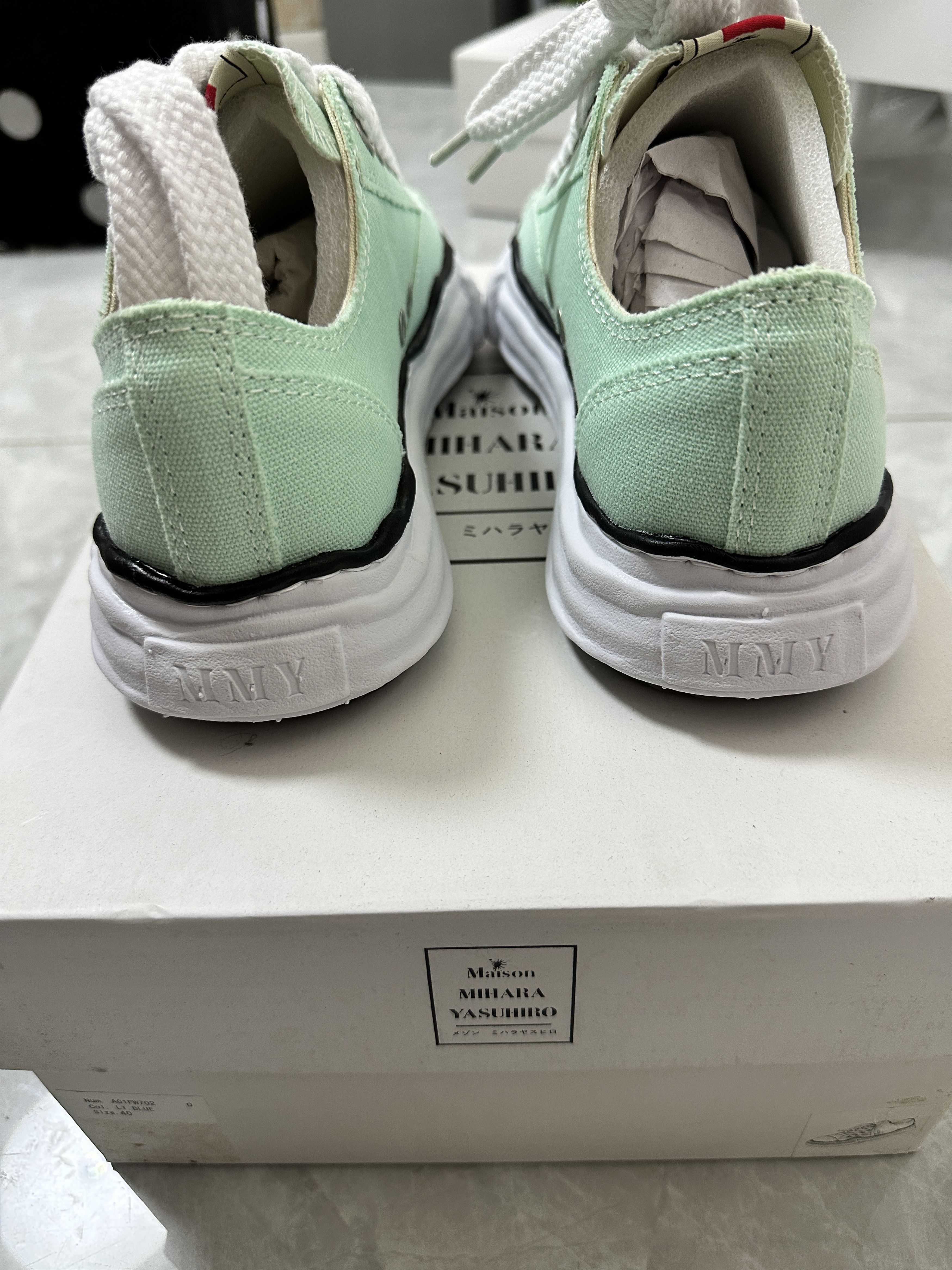 Maison MIHARA YASUHIRO Maison MIHARA YASUHIRO Low-top Sneakers in Light Blue Size US 7 / EU 40 - 2 Thumbnail