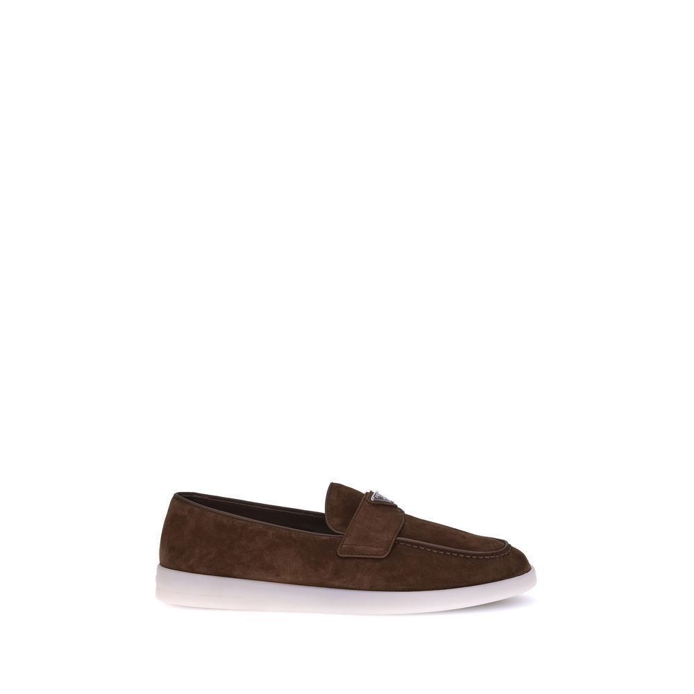Prada × Vintage Vintage Prada Loafers Square Toe Leather 90s