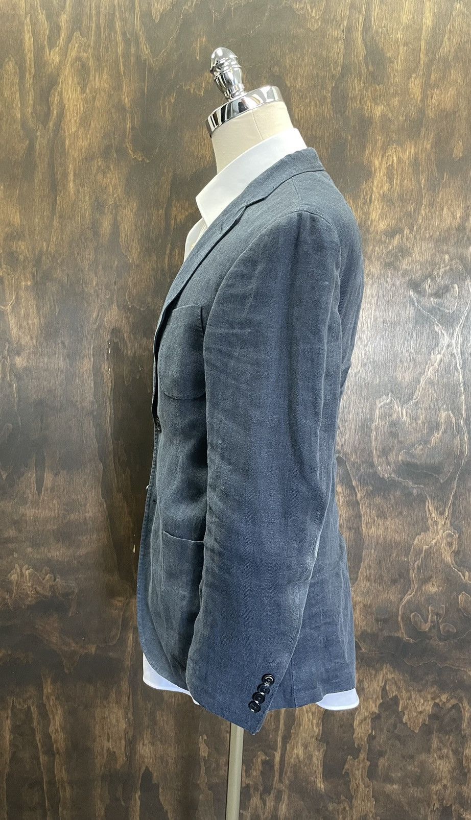Ermenegildo Zegna Patch Pocket Linen Jacket Size 40R - 4 Thumbnail