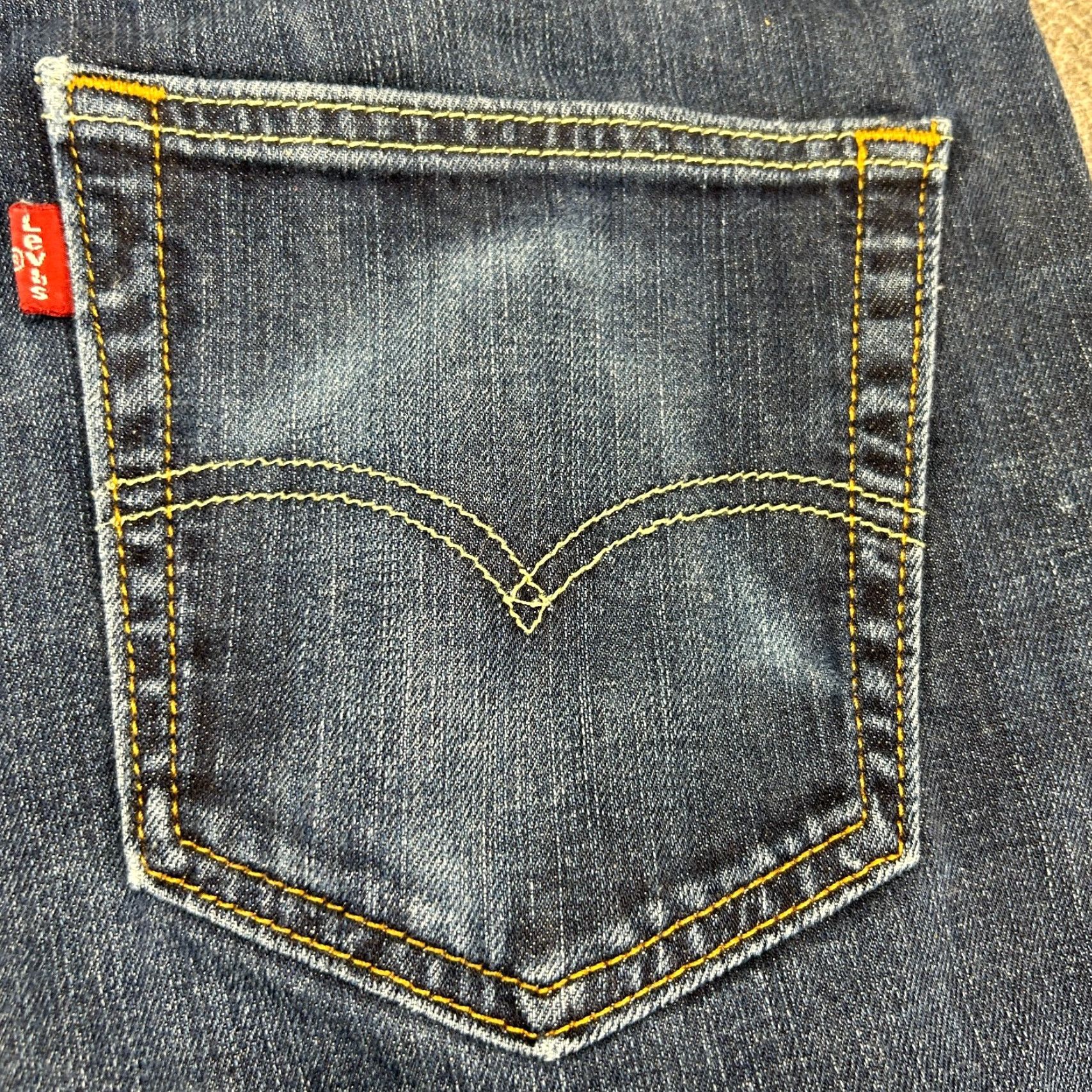 Levi's Levi's 541 Jeans Mens 33x32 Blue Athletic Fit Tapered Leg Dark Wash Stretch Size US 33 - 5 Thumbnail
