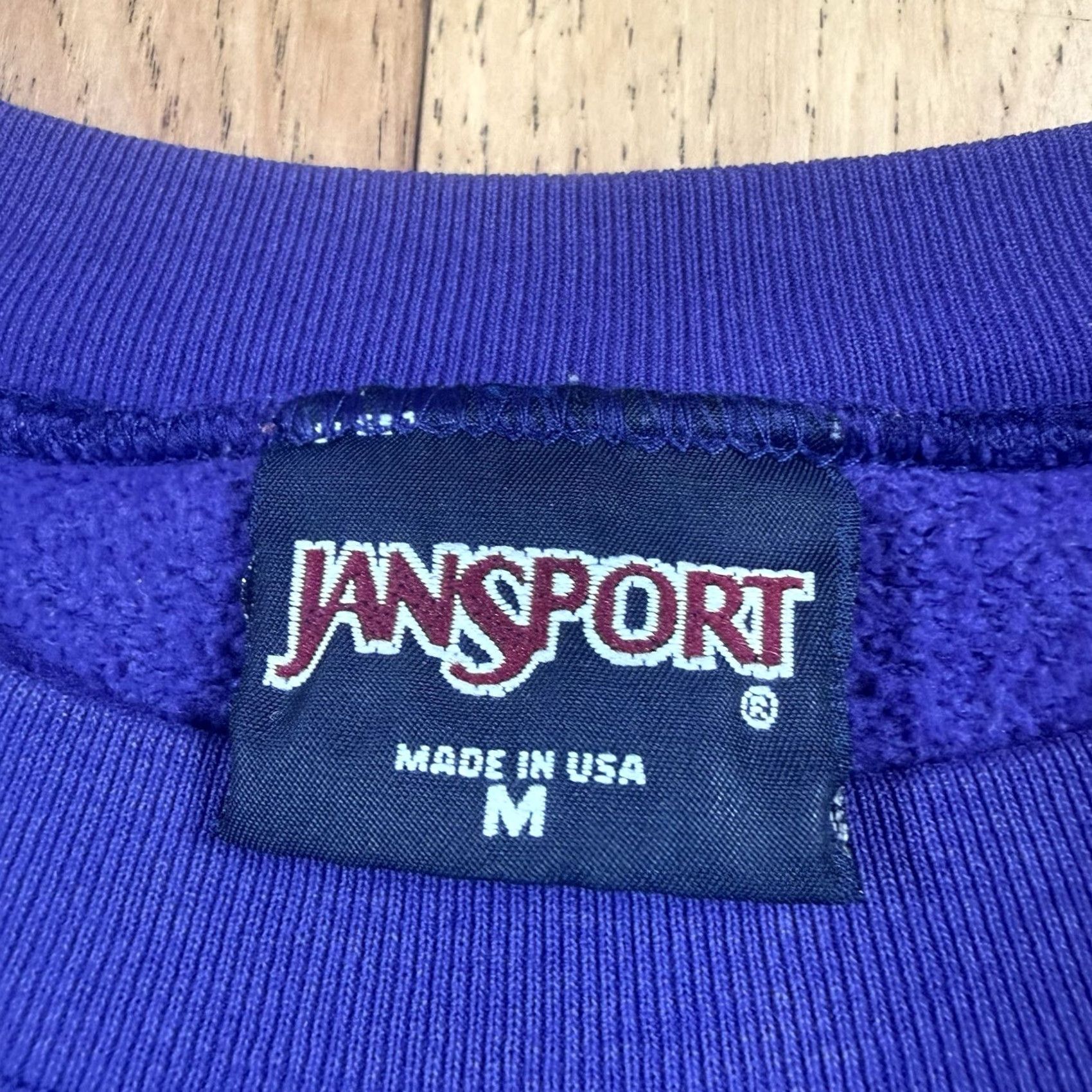 Jansport VINTAGE Jansport Sweatshirt Crown College Purple Crewneck USA Made Mens M Regular Pullover Purple Crewneck Mens USA College Sweatshirt Size US M / EU 48-50 / 2 - 4 Thumbnail