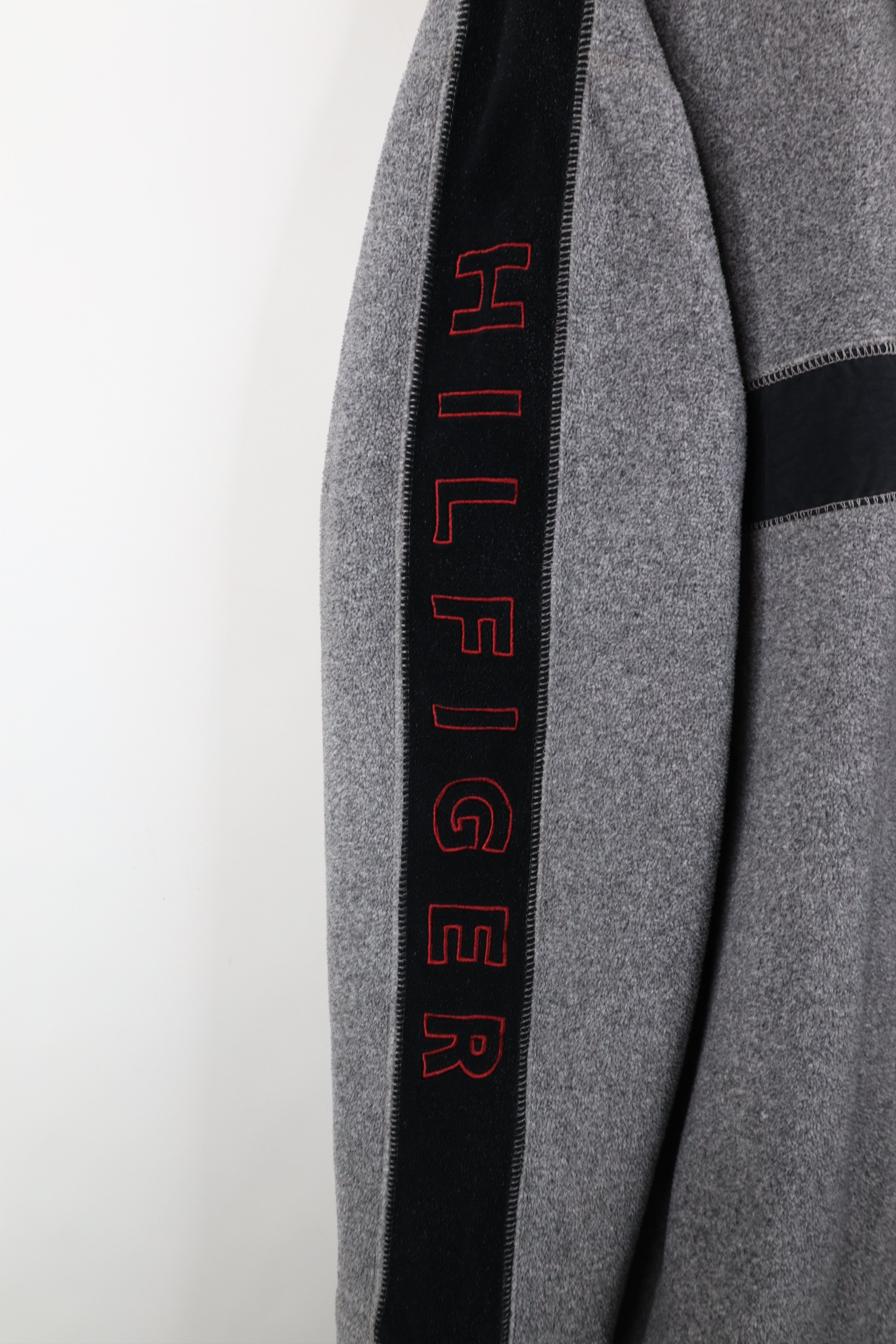 Tommy Hilfiger Vintage 90s Tommy Hilfiger Block Half Zip Fleece Sweater Size US XL / EU 56 / 4 - 5 Thumbnail