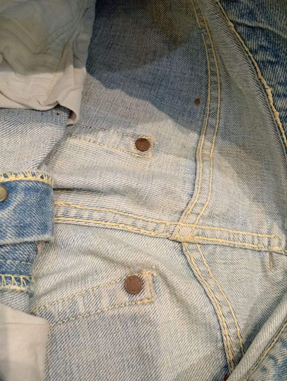 Levi's RARE LEVI'S VINTAGE 501 CAPITAL E HIDDEN RIVET DENIM Size US 31 - 10 Thumbnail