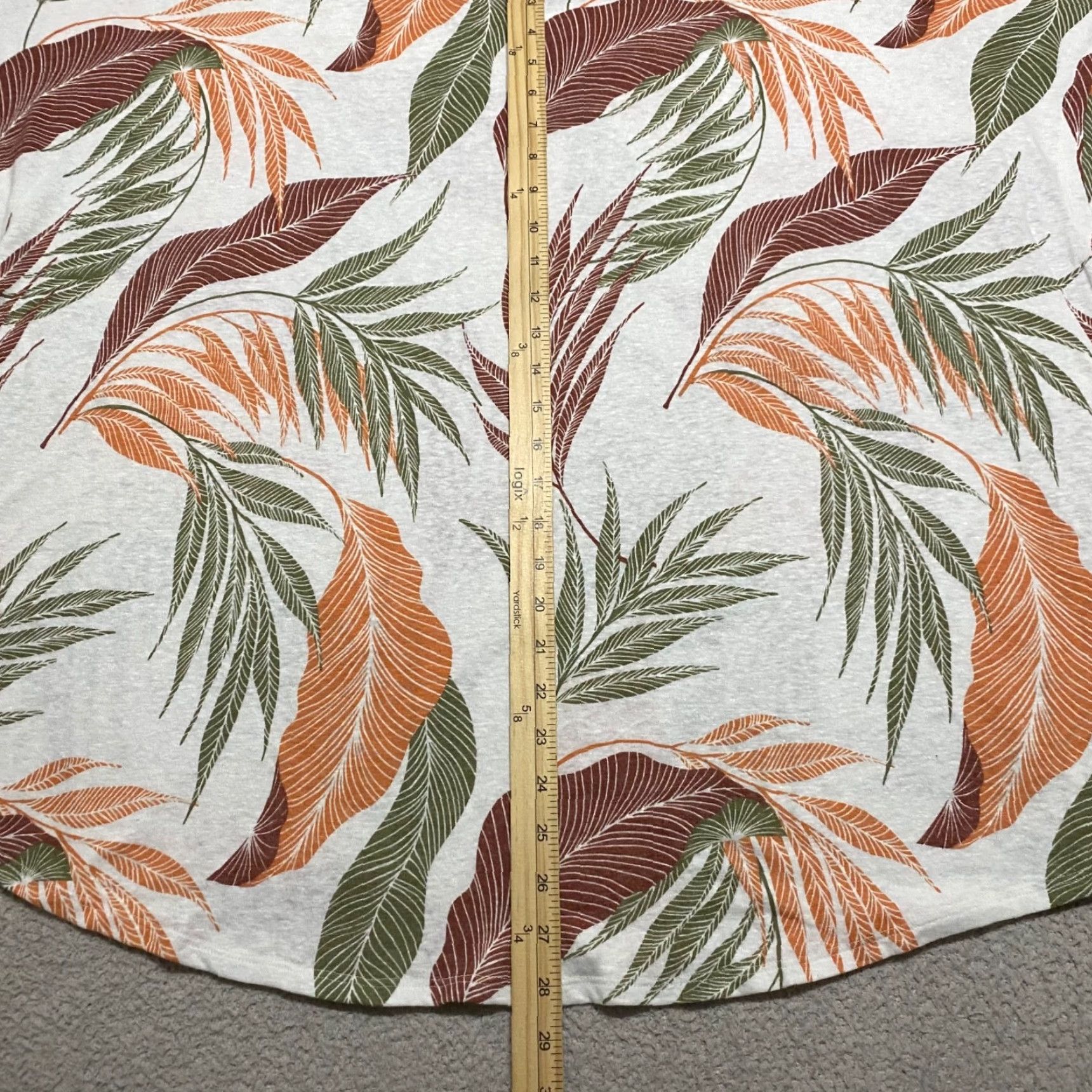 Orvis NWT Orvis Womens 3X Plus Top Multicolor Floral Short Sleeve Round Neck New Size XXL / US 16-18 / IT 52-54 - 7 Thumbnail